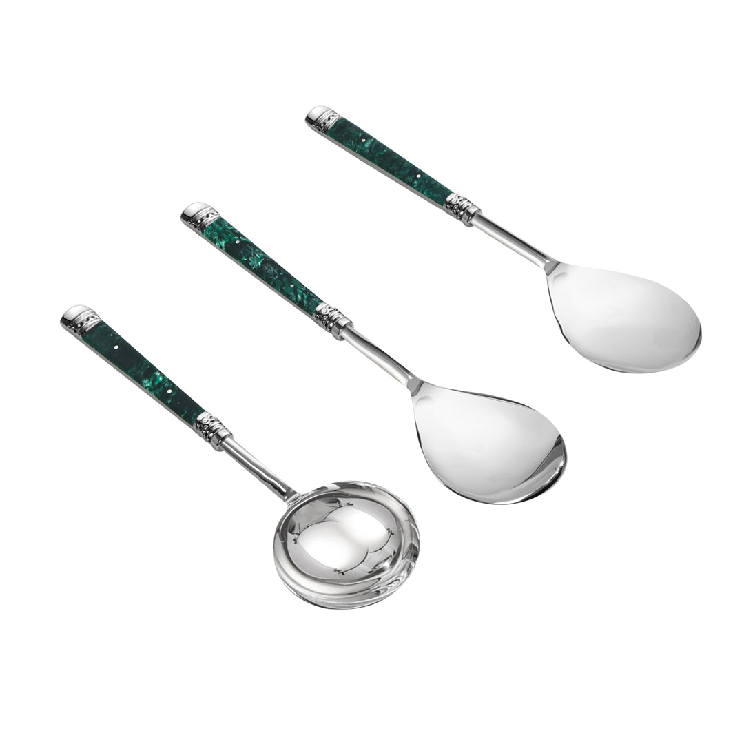 Serving Set - Green Flat Resin