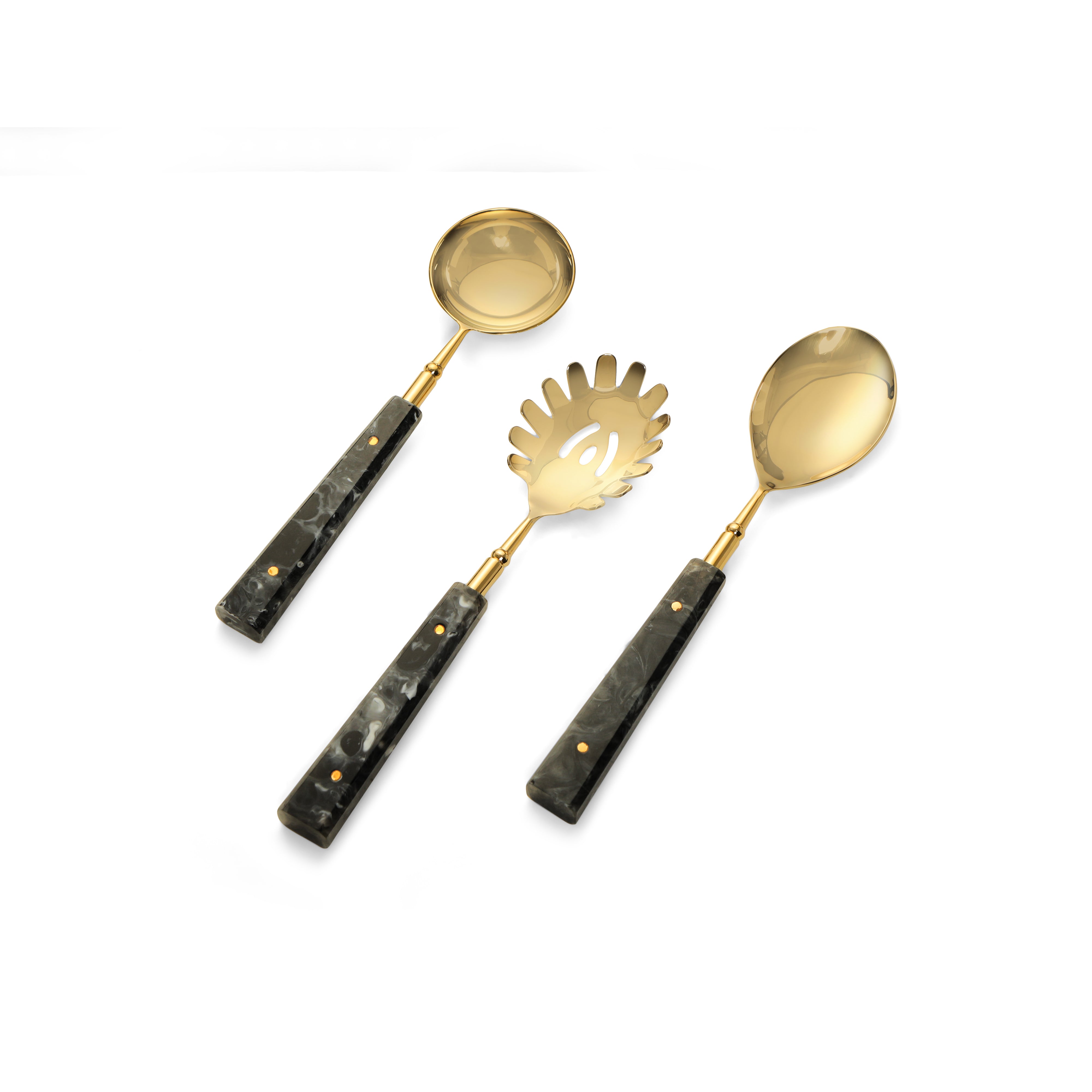 Serving Set of 6 - Grey Resin