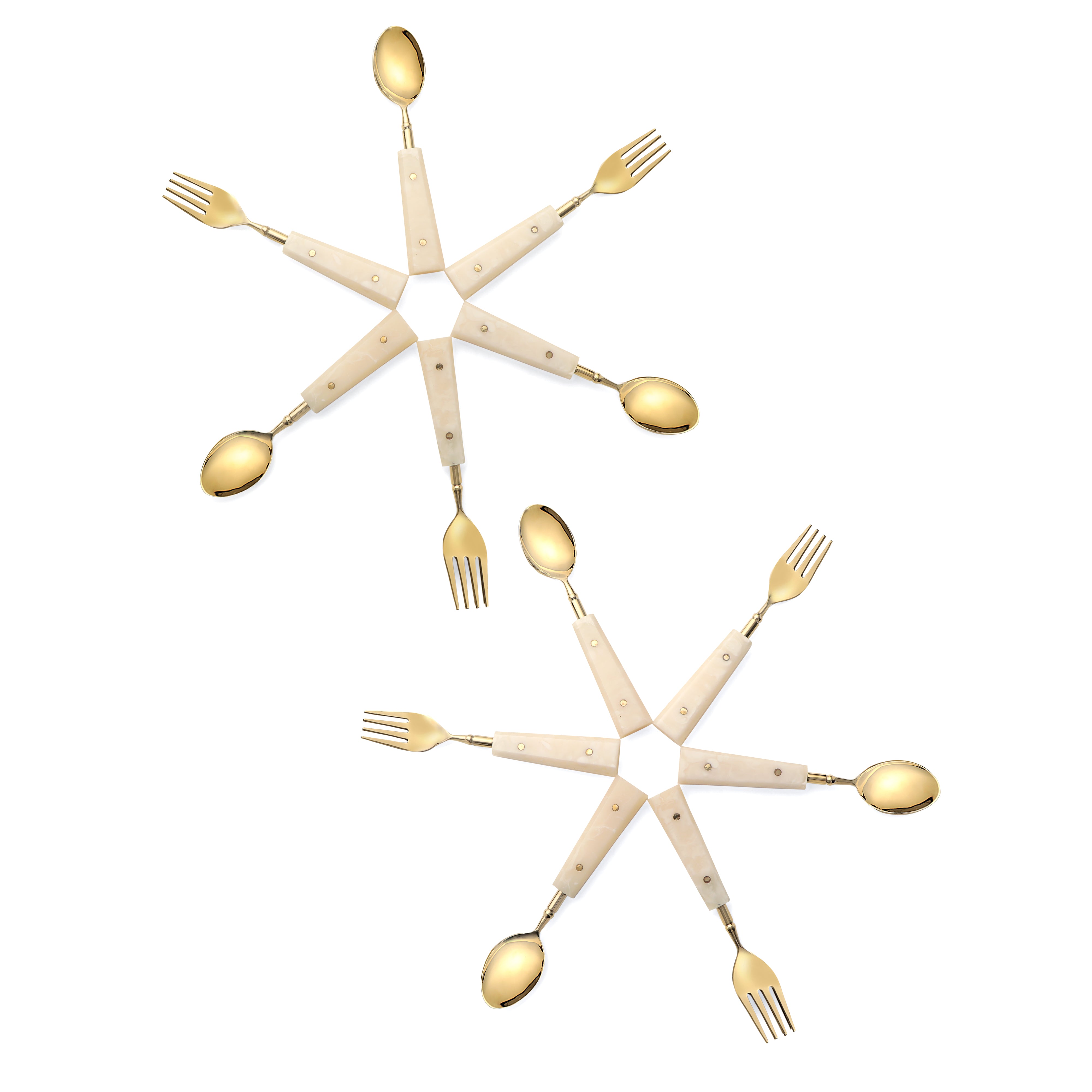 Cutlery Set of 12 - Ivory Resin