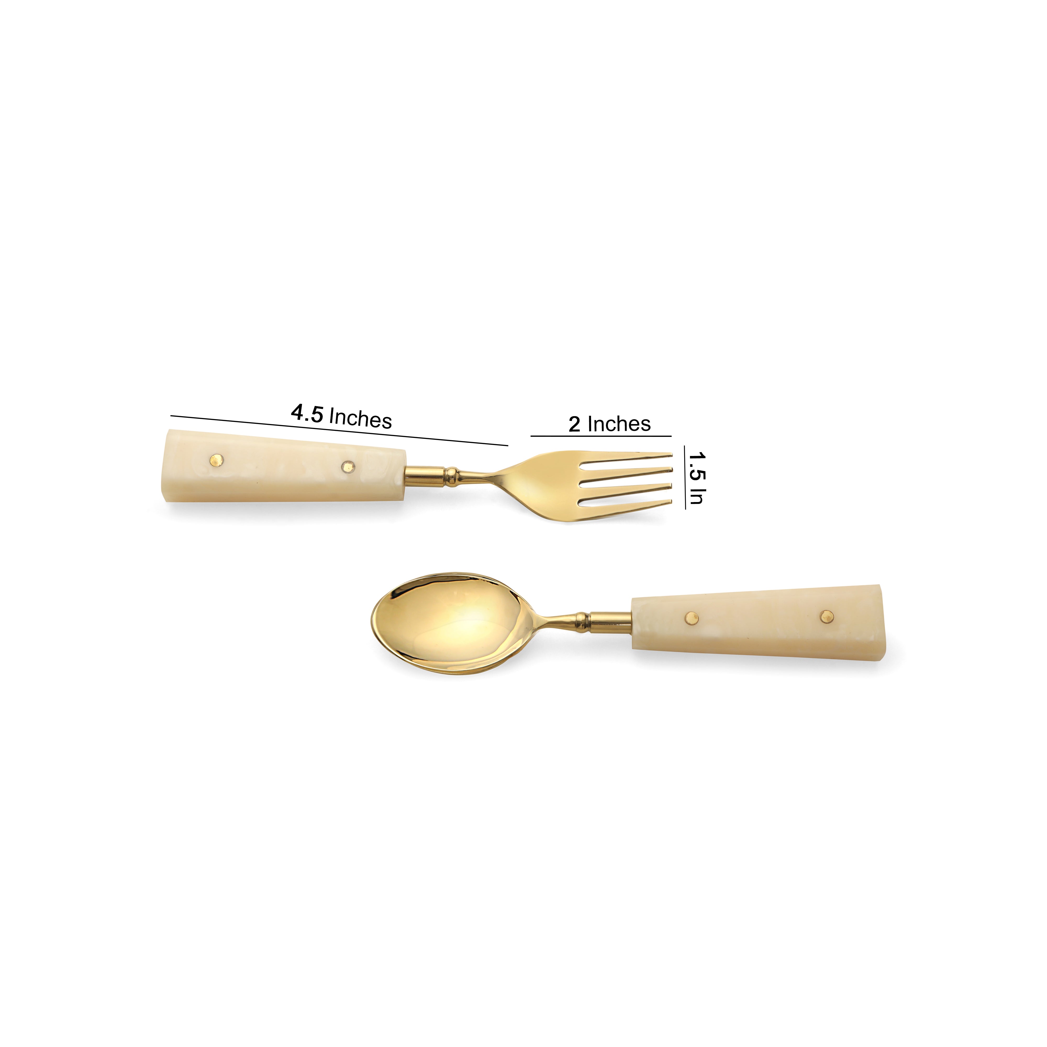 Cutlery Set of 12 - Ivory Resin