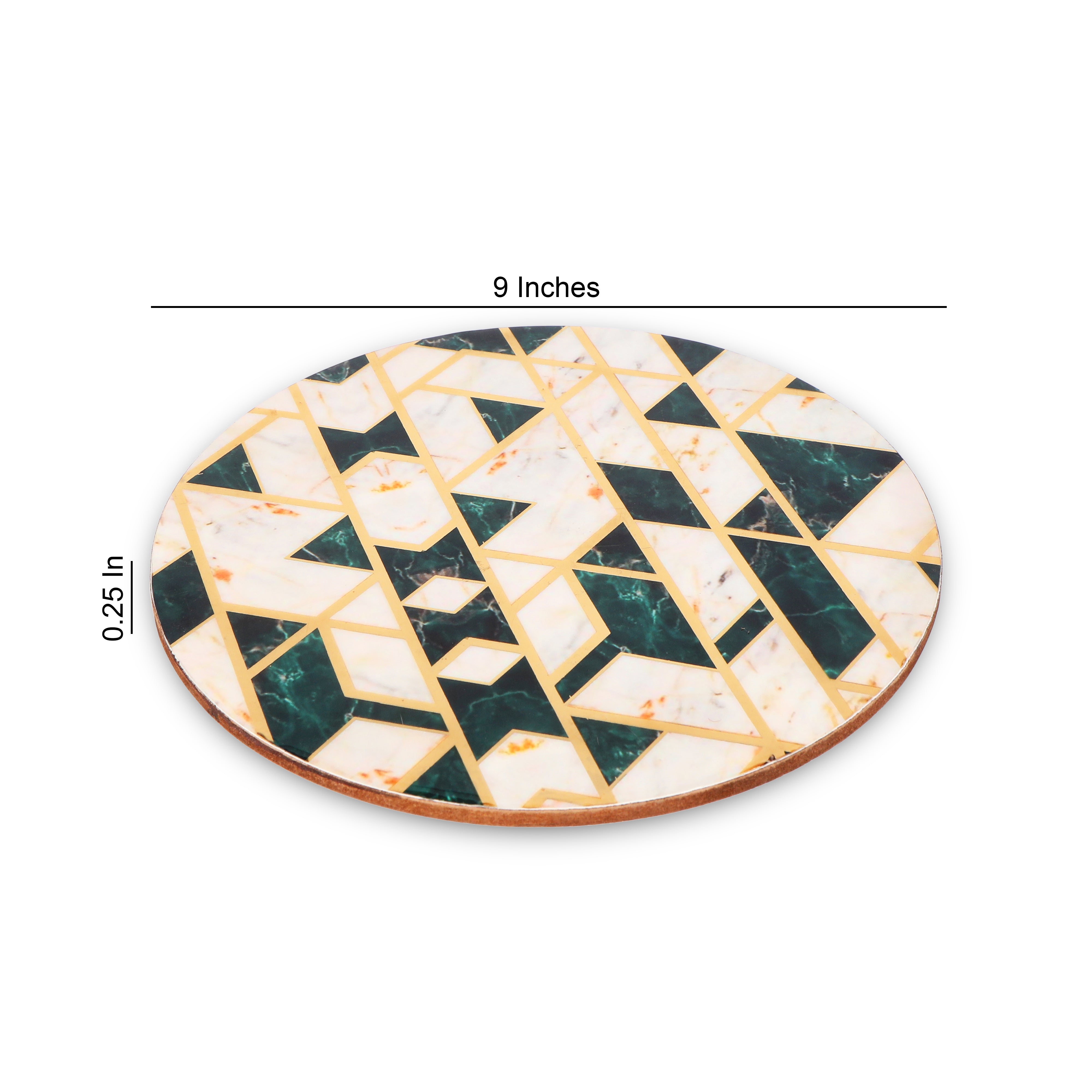 Trivet - Green - Round