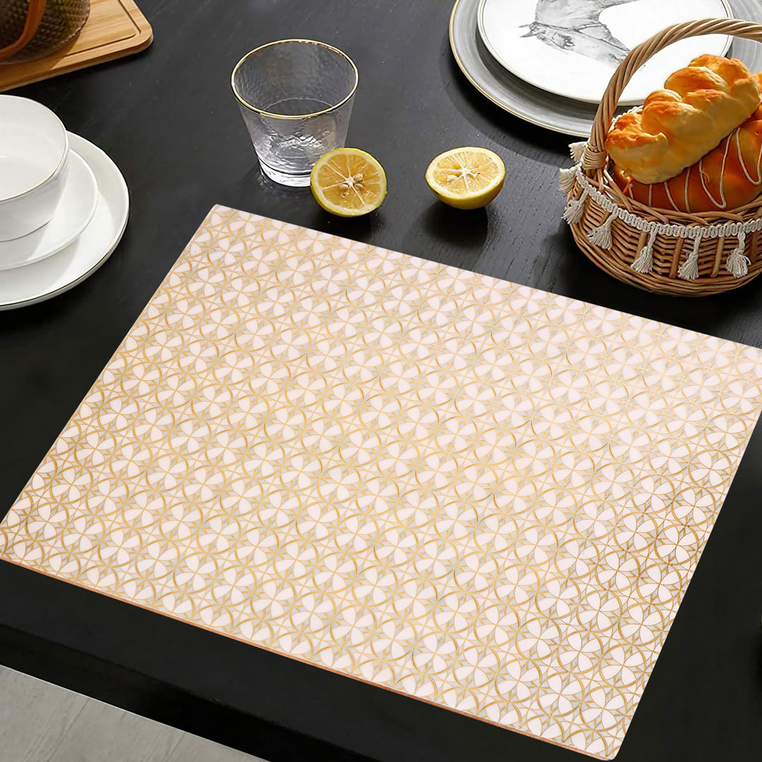 Tablemat - White Gold (1 Pc)