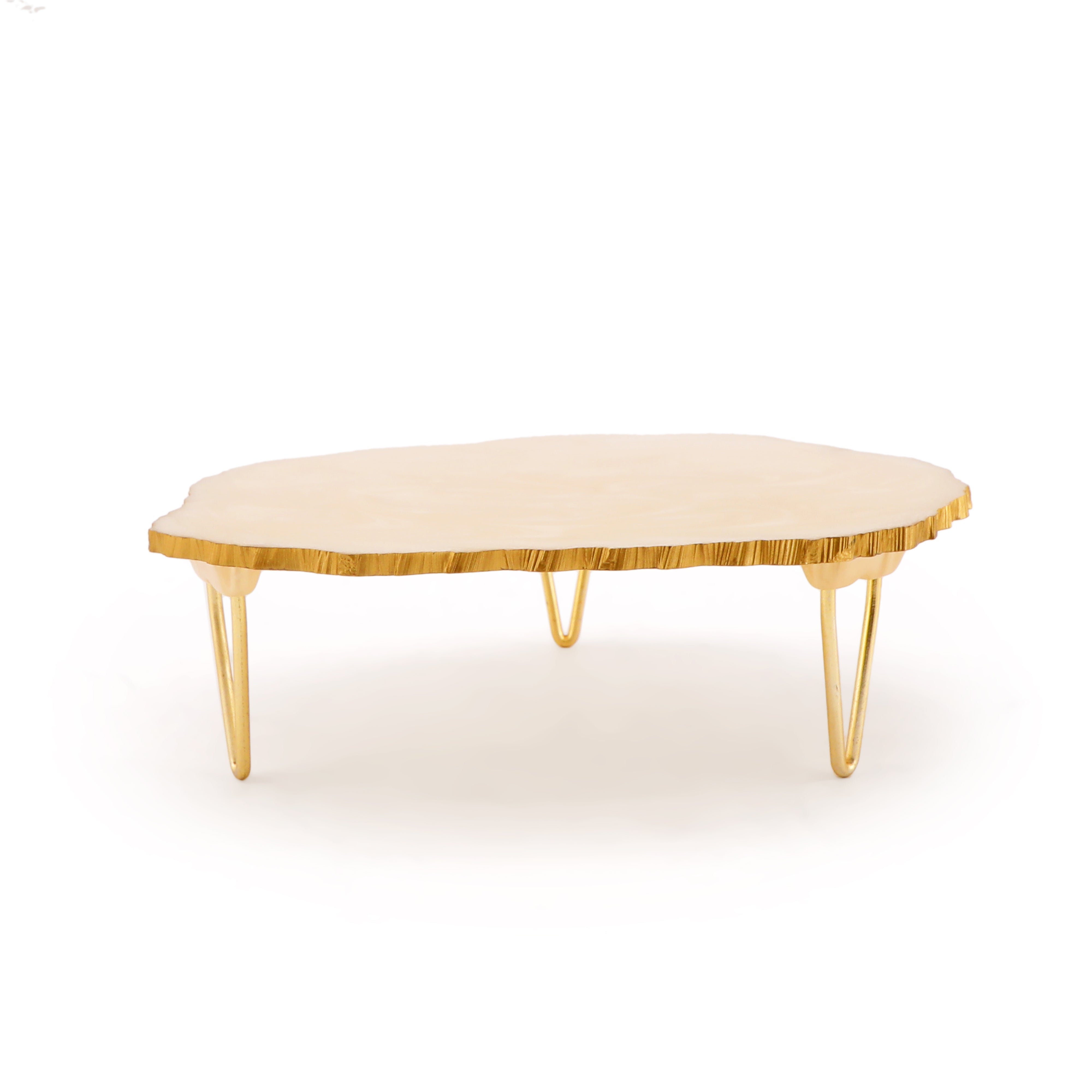 Cake Stand - White Resin