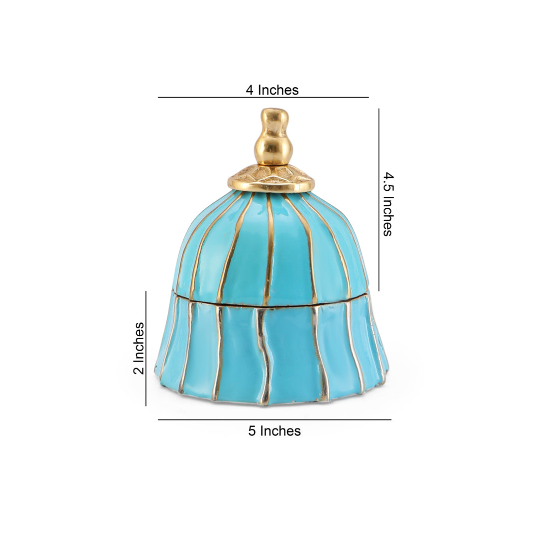 Santorini Jar - Blue (Small) 4- The Home Co.