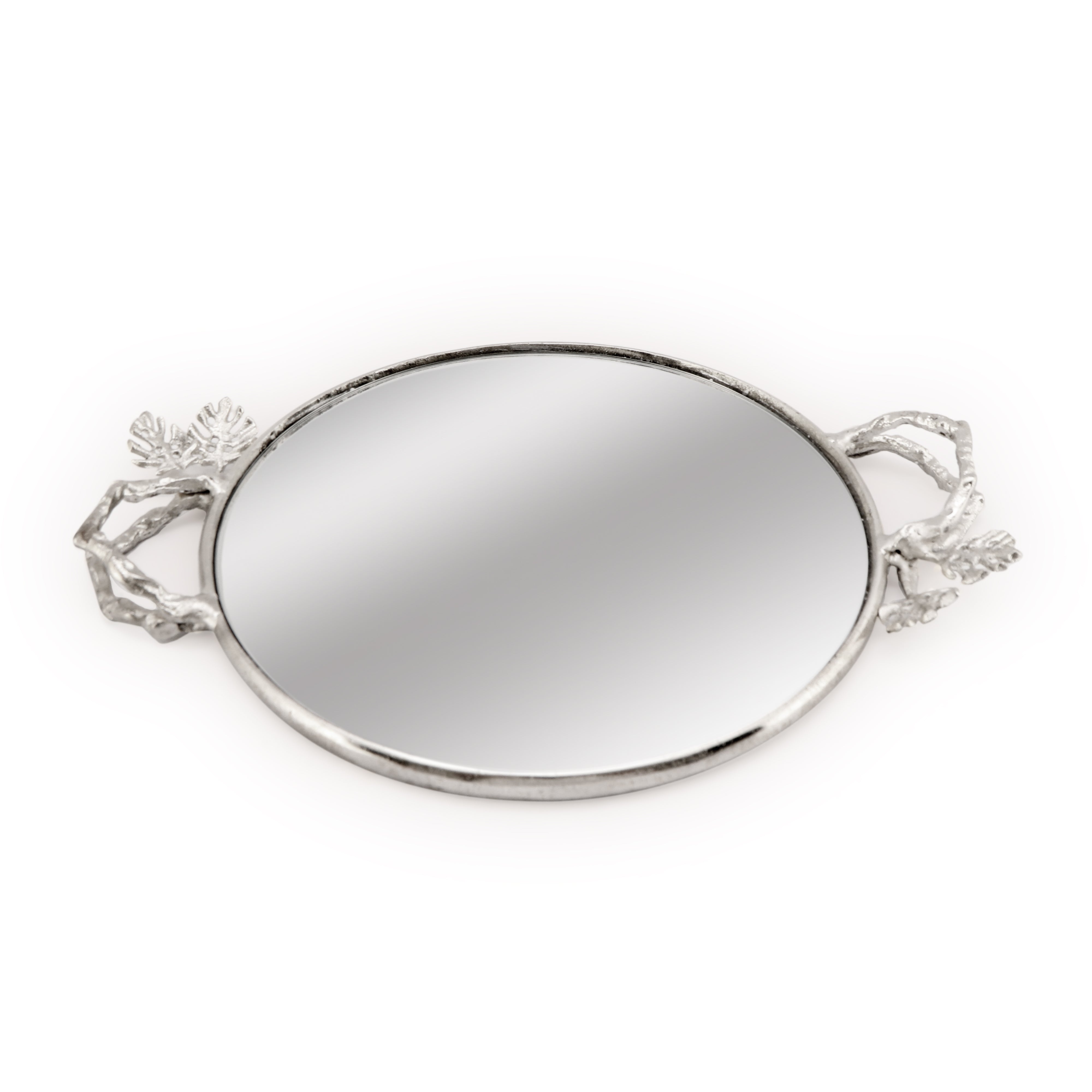 Mirror Tray - Silver Leaf