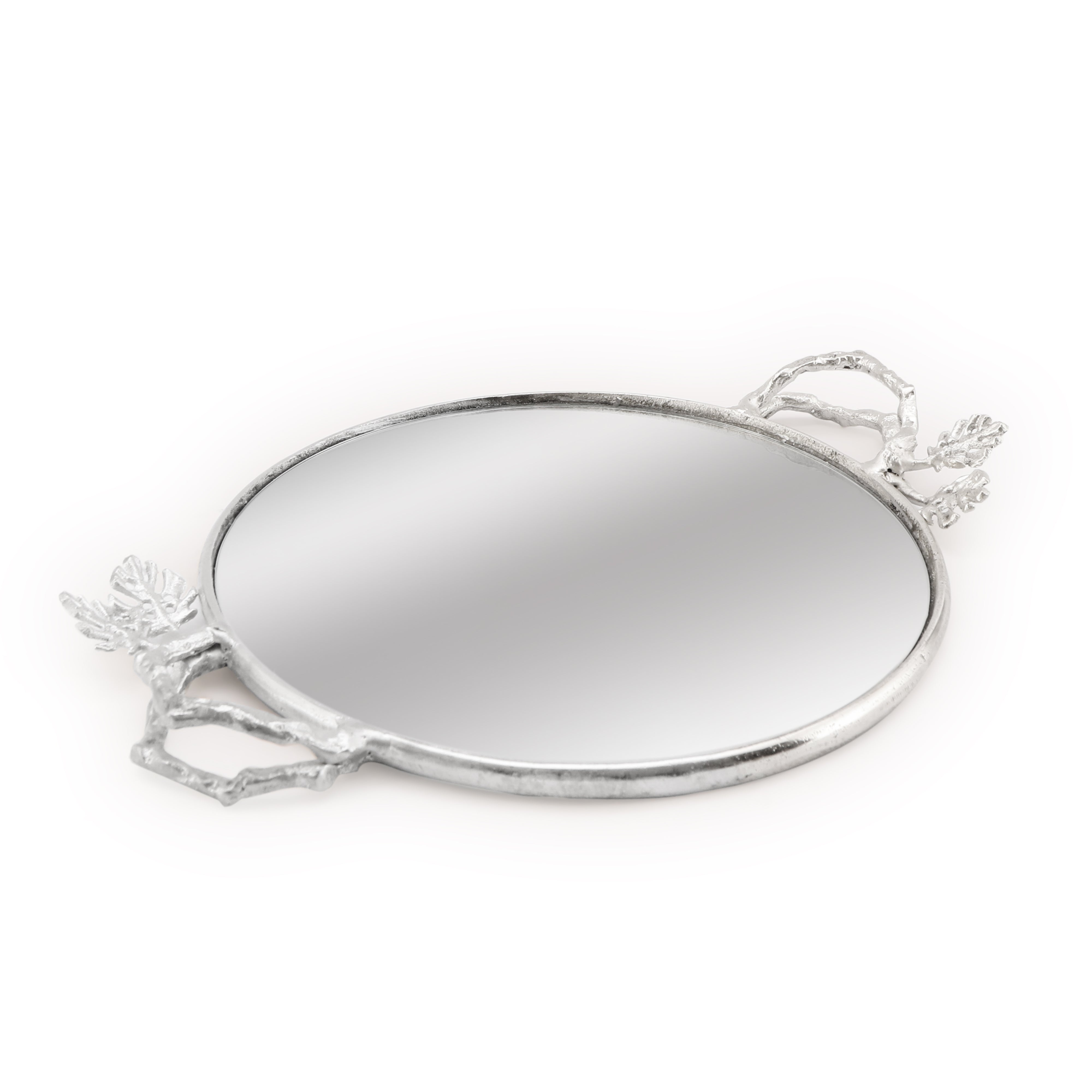 Mirror Tray - Silver Leaf