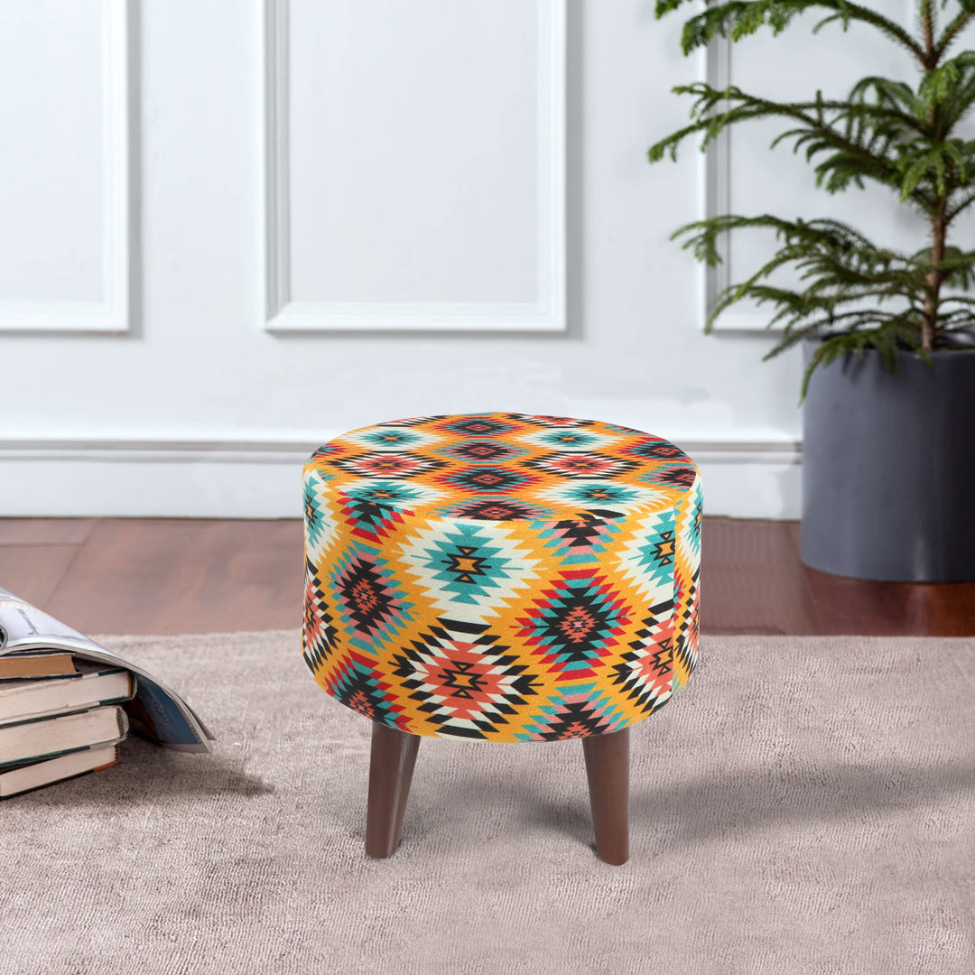 Pouffe Multicolour - Round Pouffe