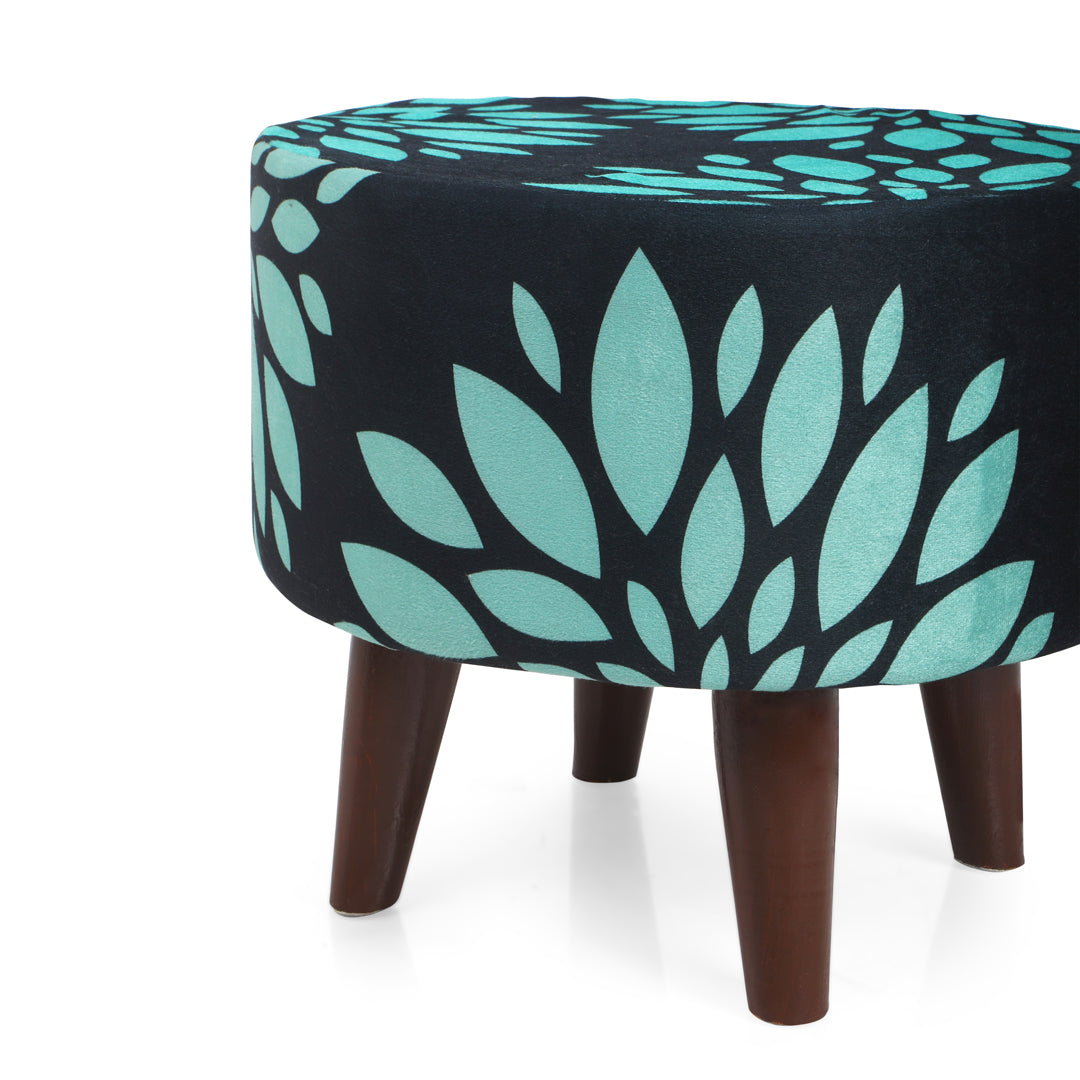 Pouffe Black Green - Pouffe Stool