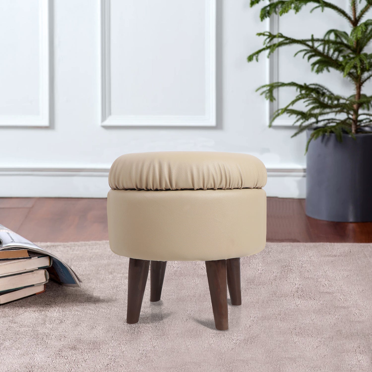 Pouffe Brown - Storage Pouffe