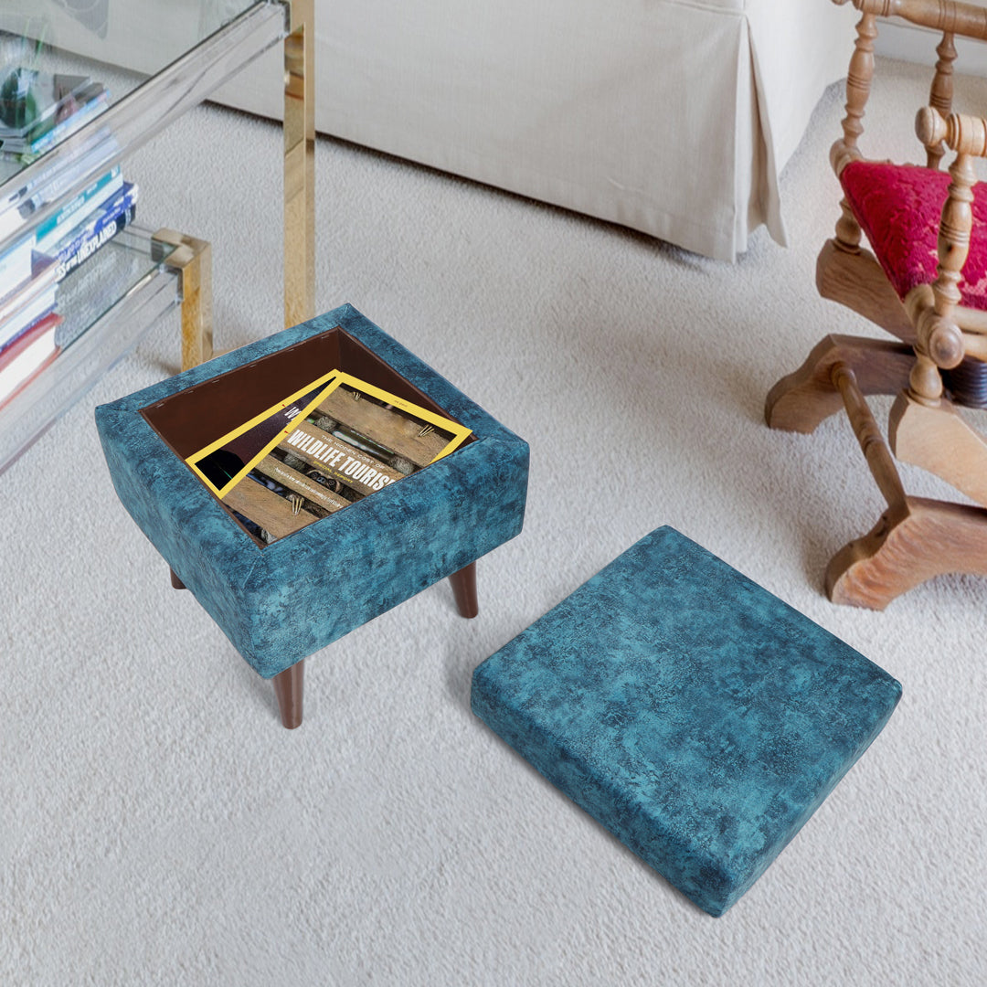 Pouffe Blue - Storage Pouffe