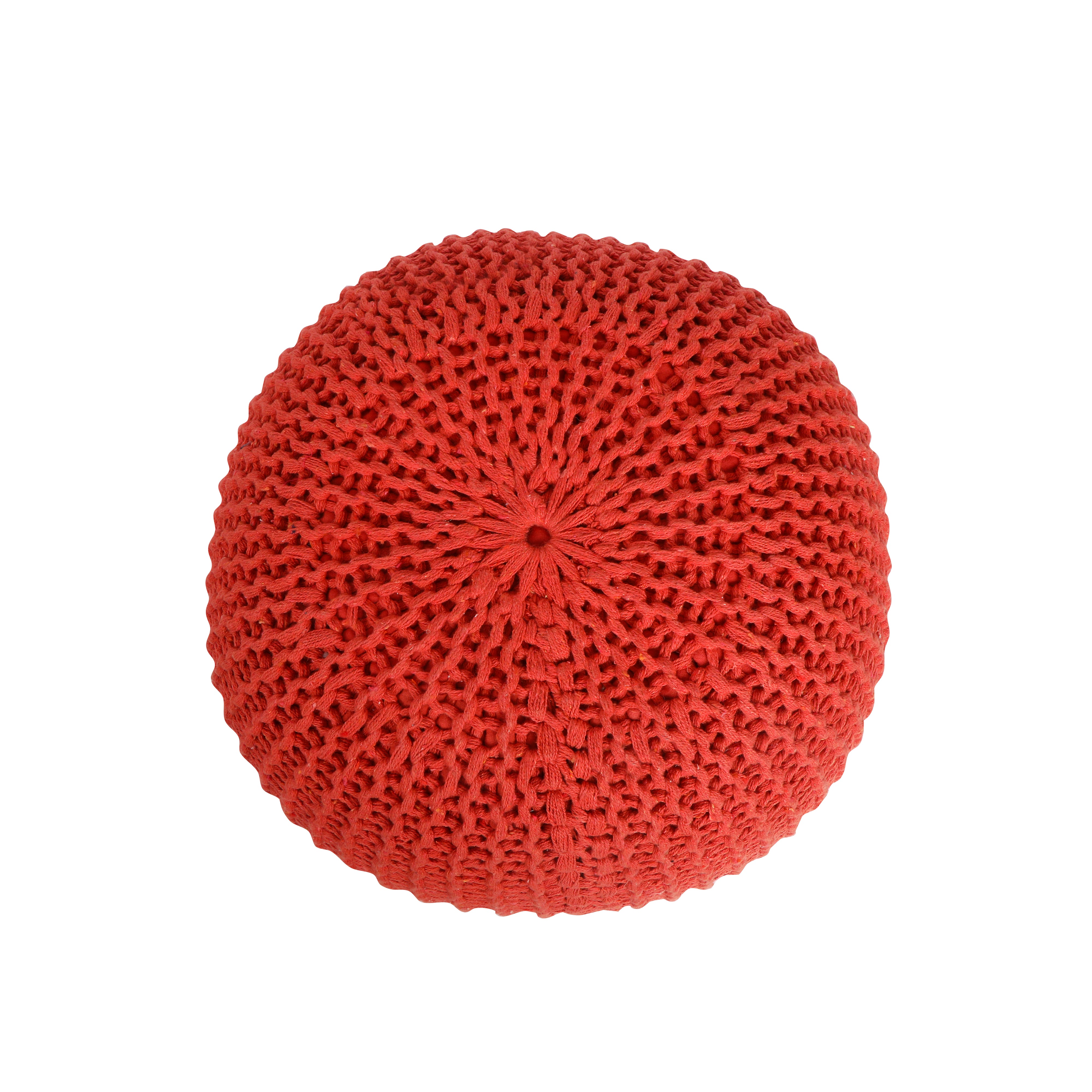 Pouffe Orange - Pouffe Ottoman 2- The Home Co.