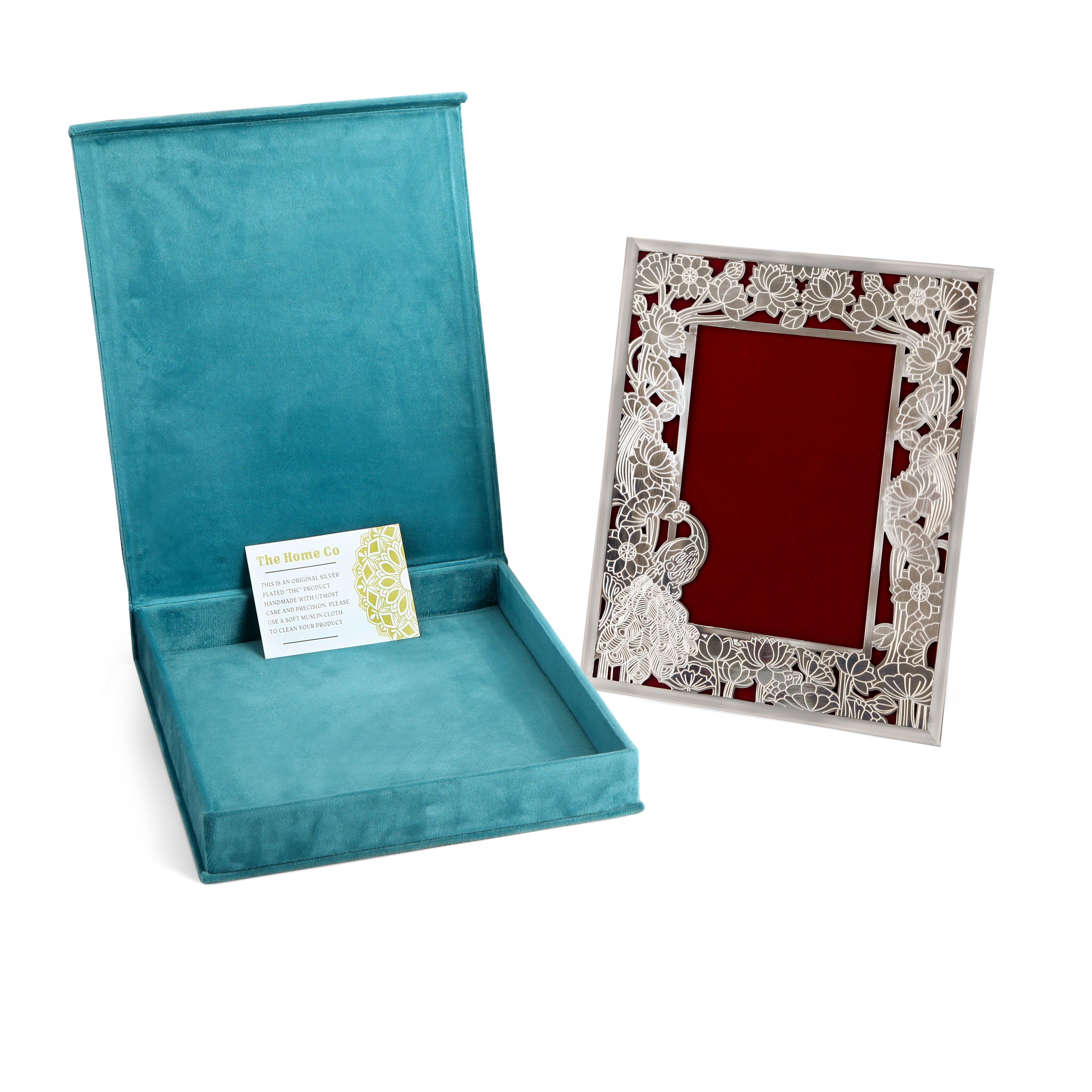 Silver Plated Photo Frame - Peacock Photo Frame