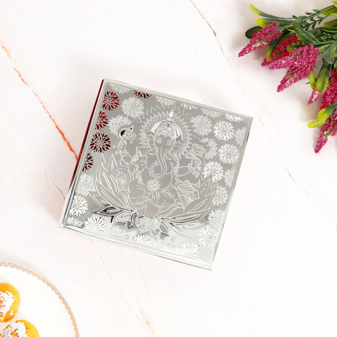 Silver Plated Box - Ganesh Ji