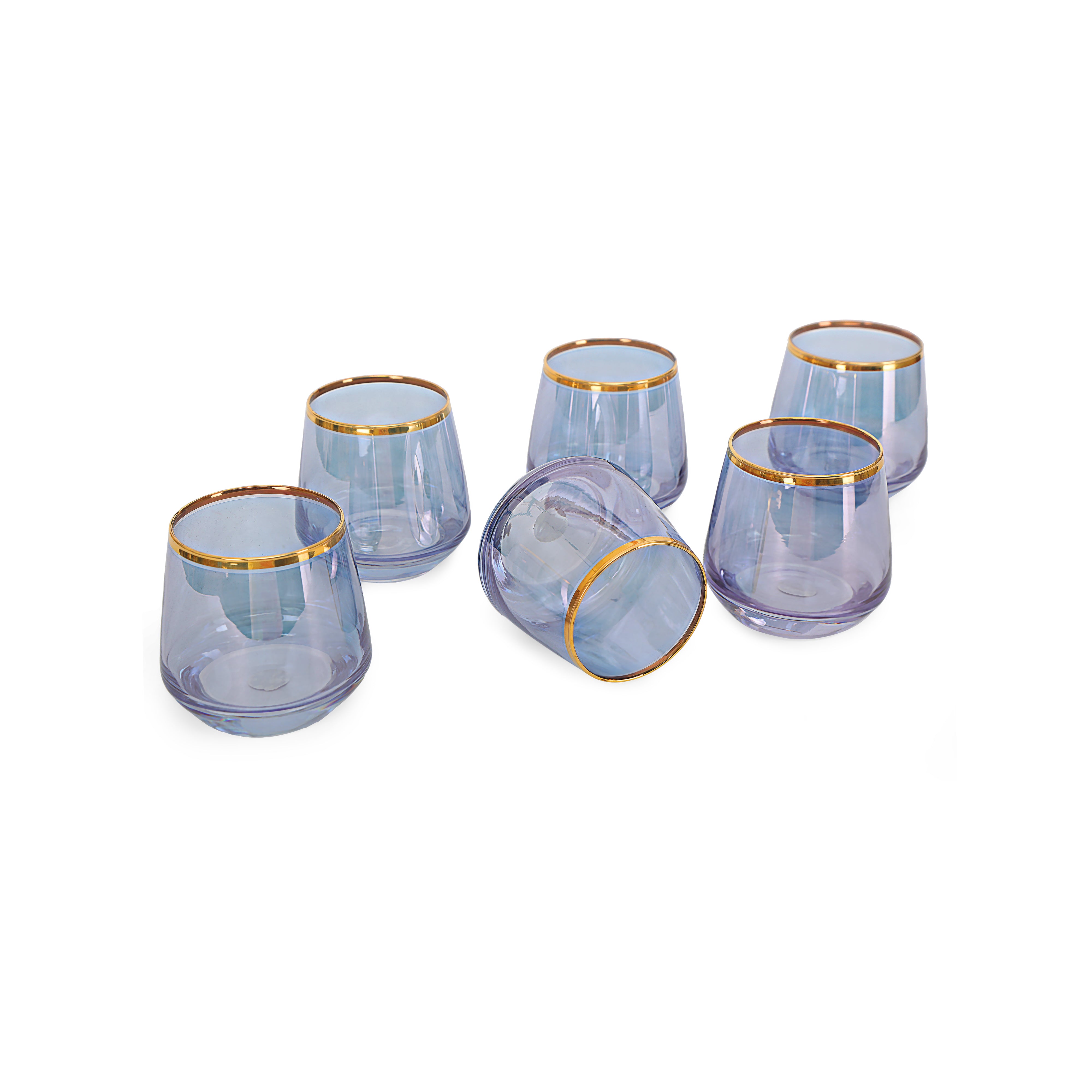 Glass Set - Blossom  Blue