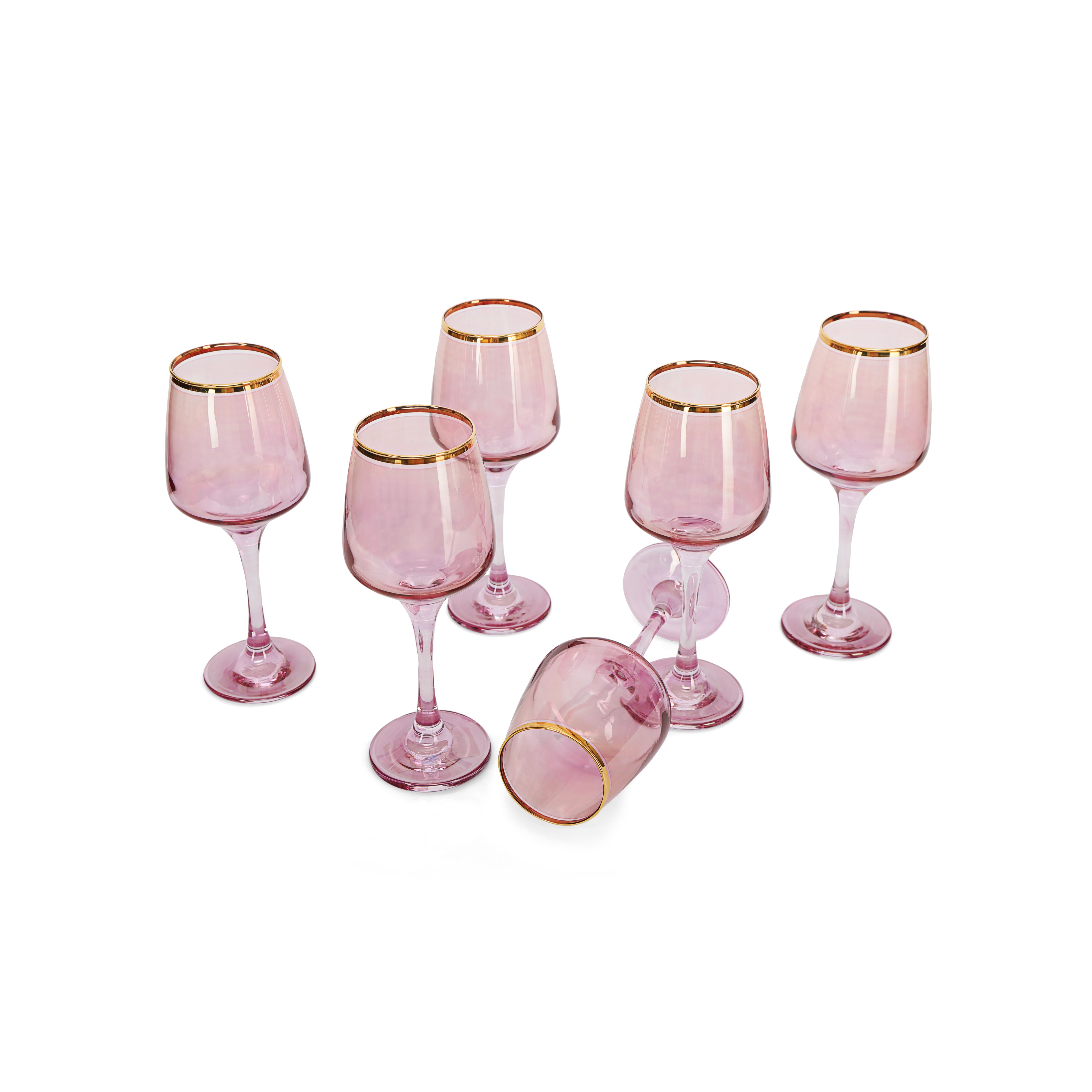 Wine Glass Set - Blossom Pink