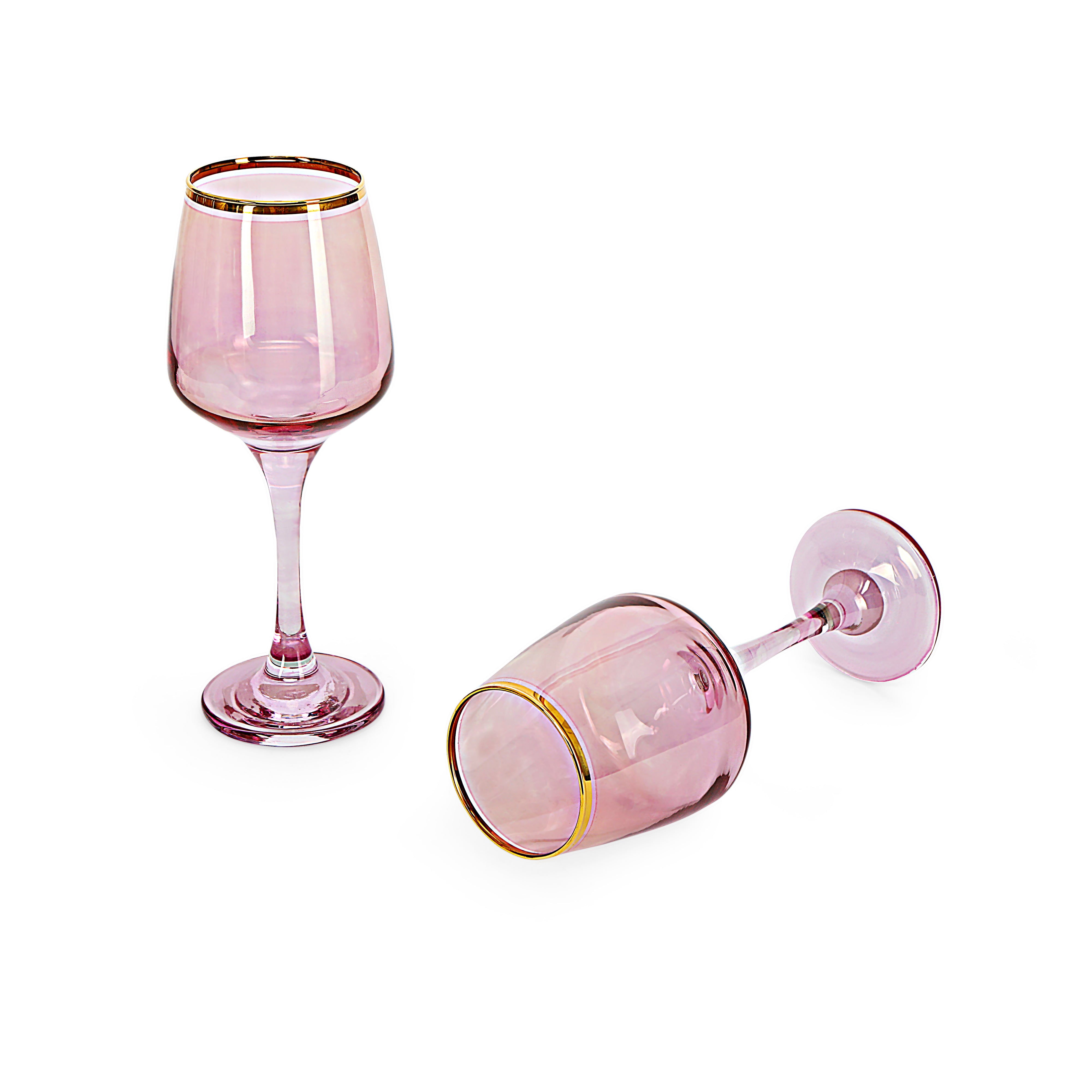 Wine Glass Set - Blossom Pink