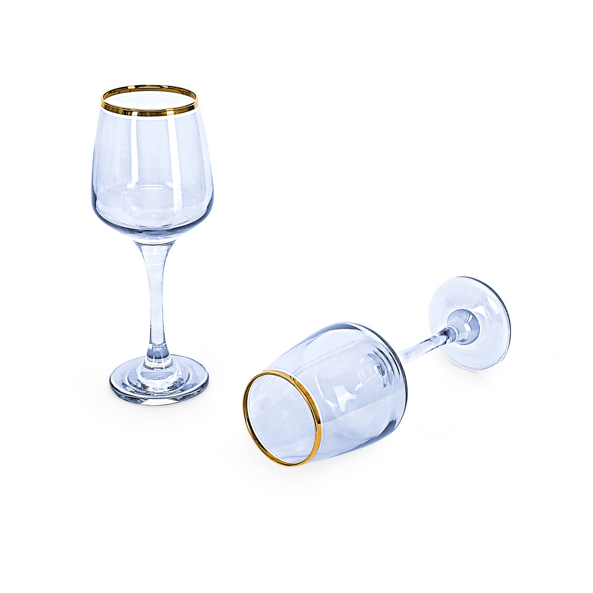 Wine Glass Set - Blossom Blue