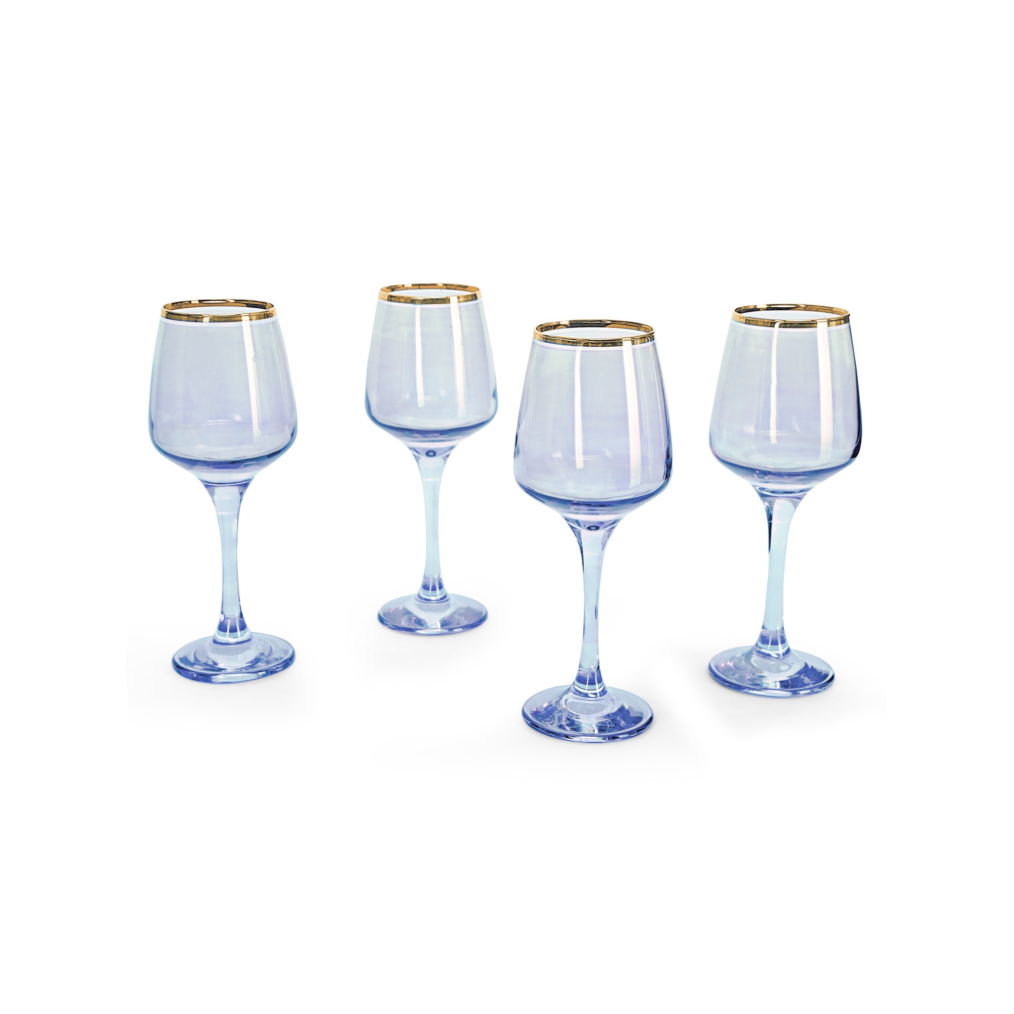 Wine Glass Set - Blossom Blue