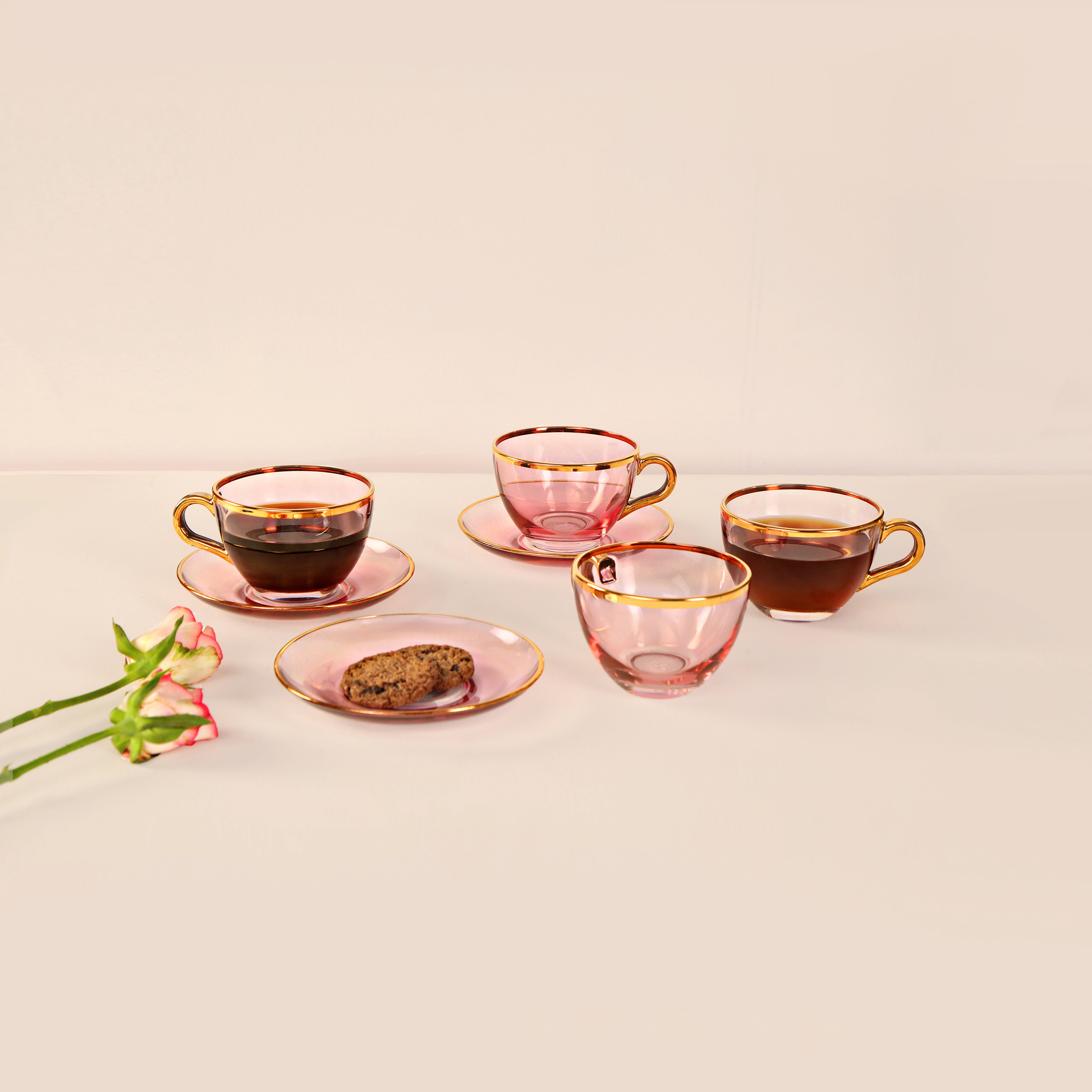 Tea Set - Blossom Pink Set Of 6