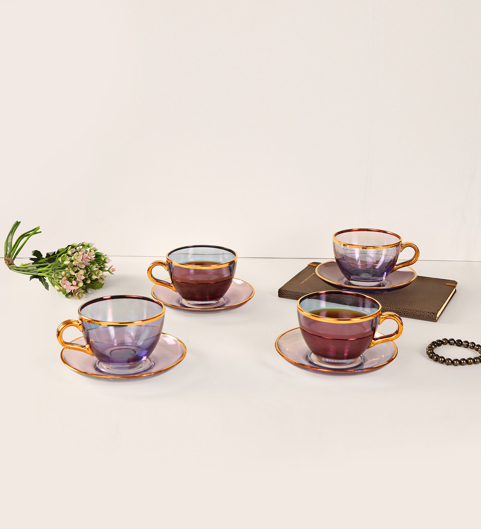 Tea Set - Blossom Blue Set Of 6