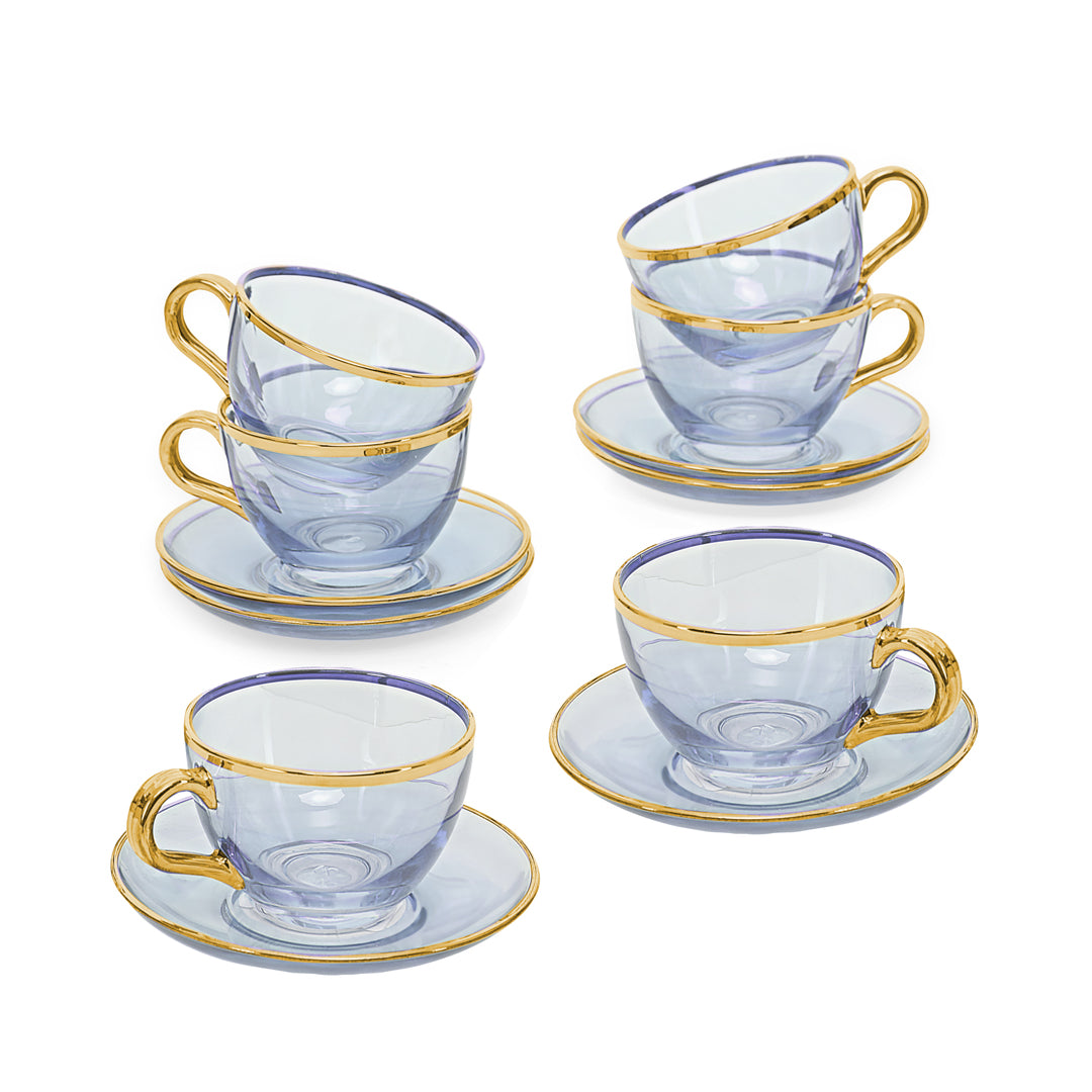 Tea Set - Blossom Blue Set Of 6
