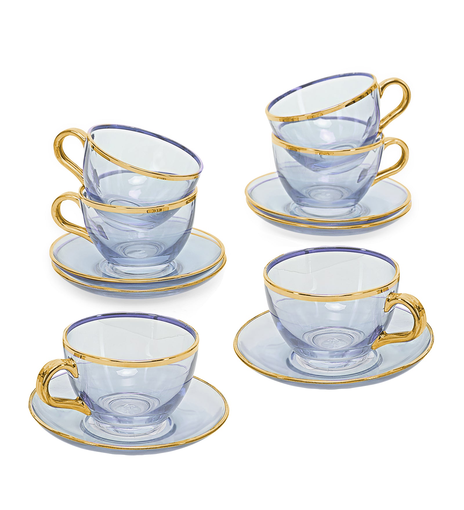 Tea Set - Blossom Blue Set Of 6