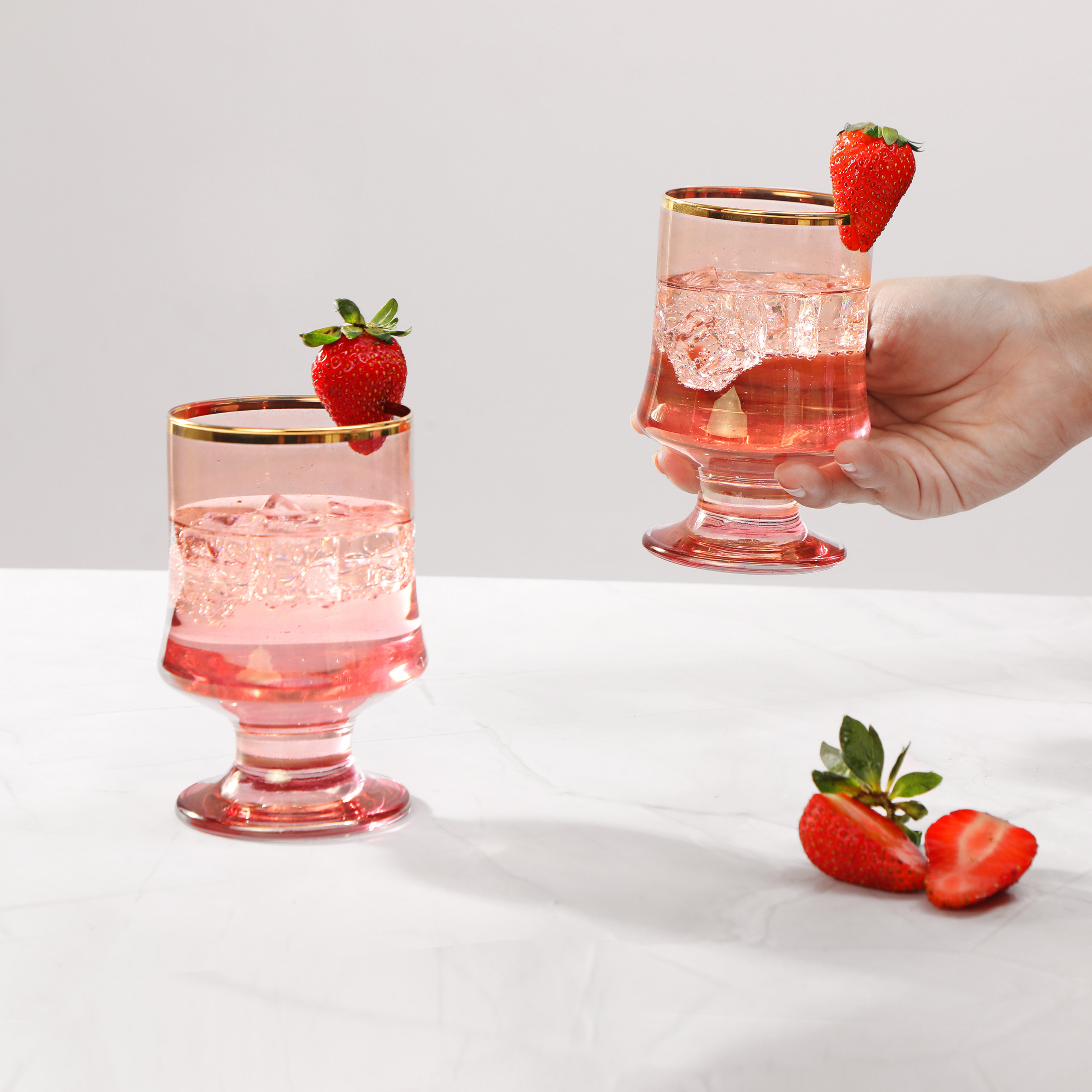 Glass Set - Pink