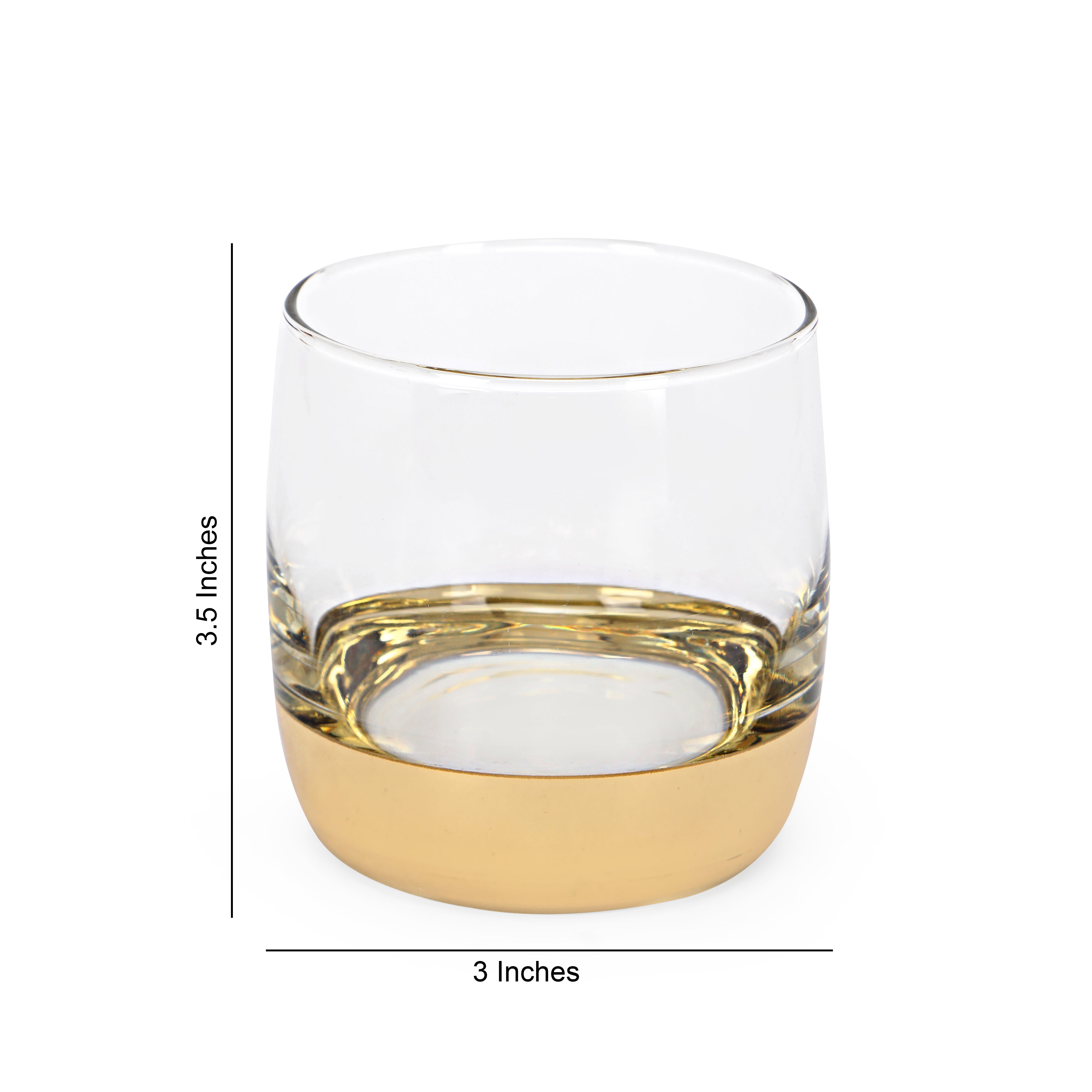 Glass Set - Gold Chrome