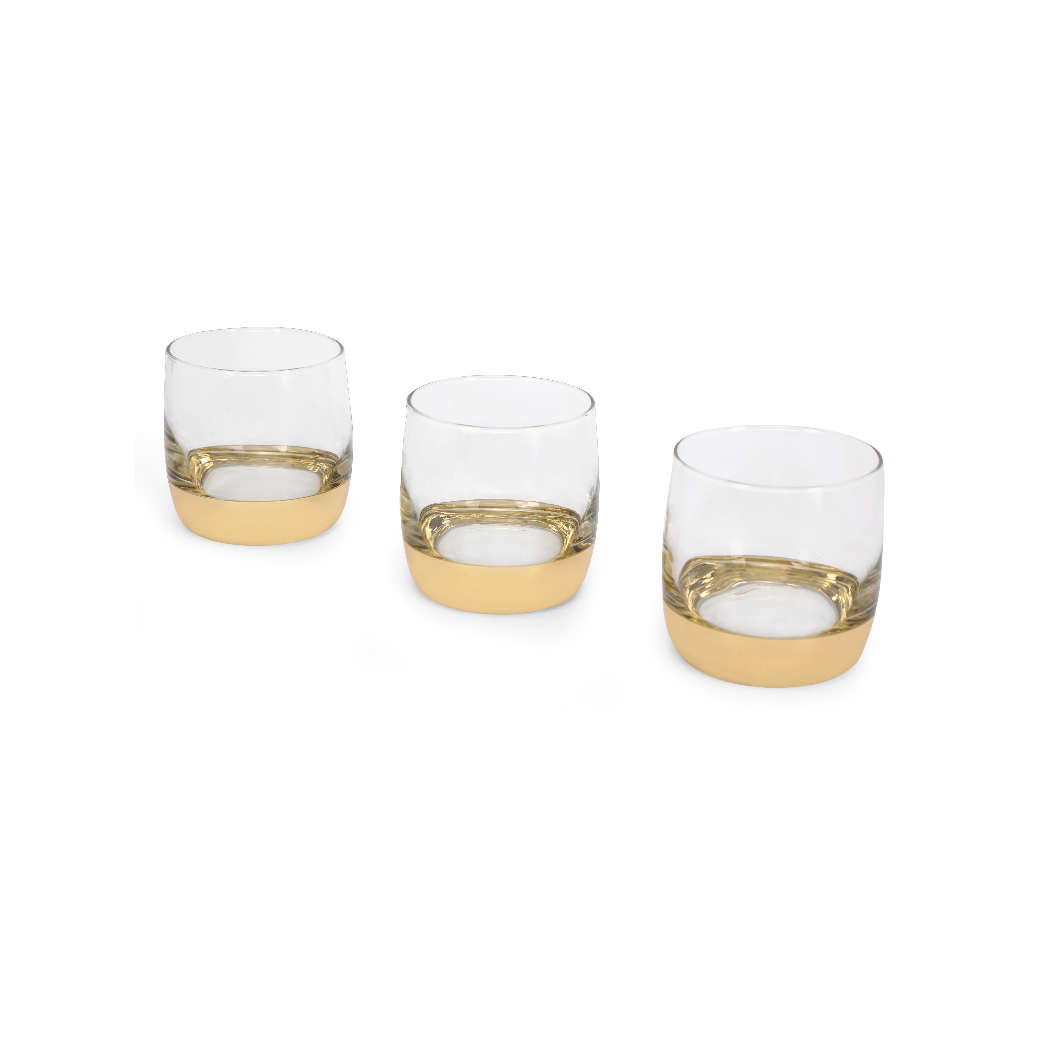 Glass Set - Gold Chrome