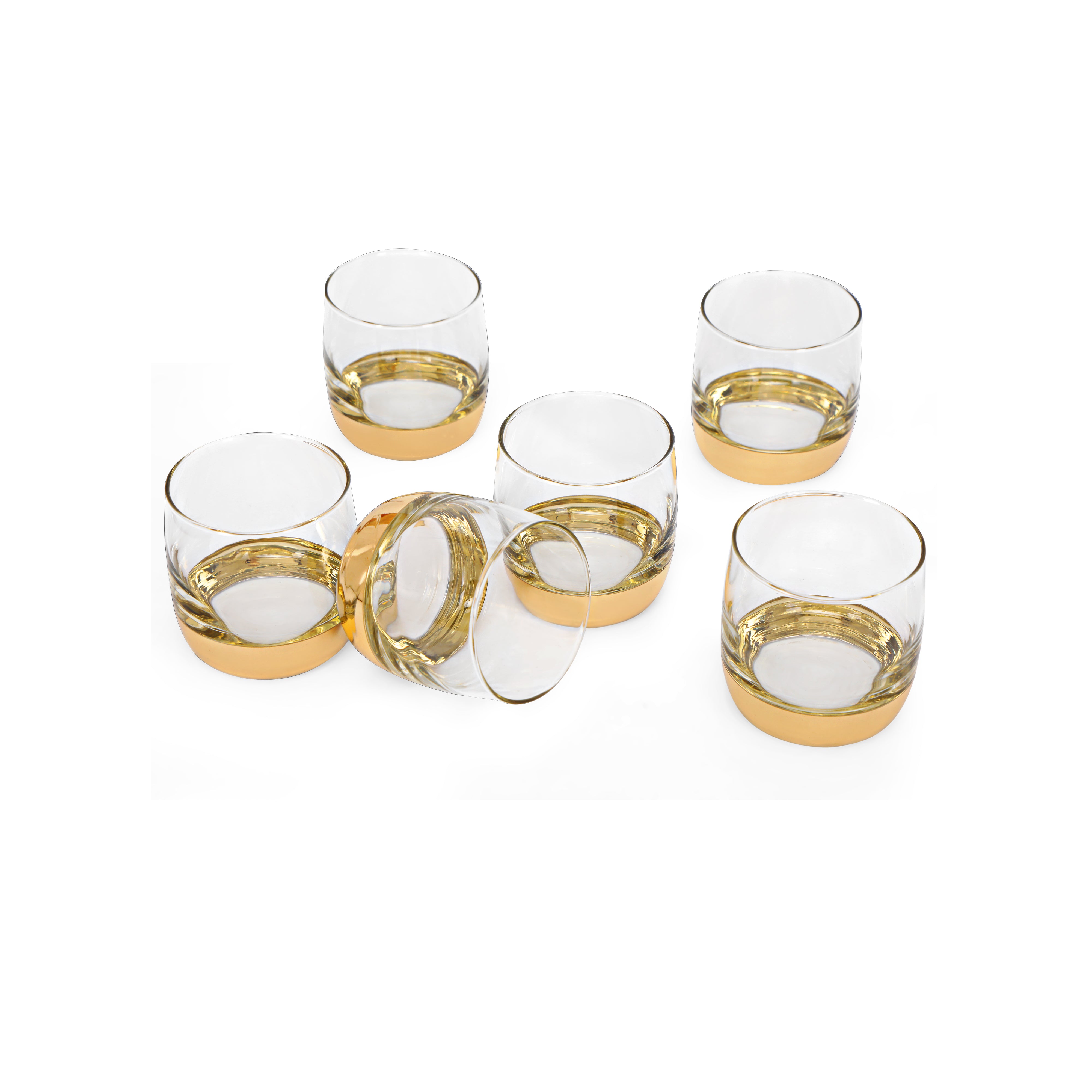 Glass Set - Gold Chrome