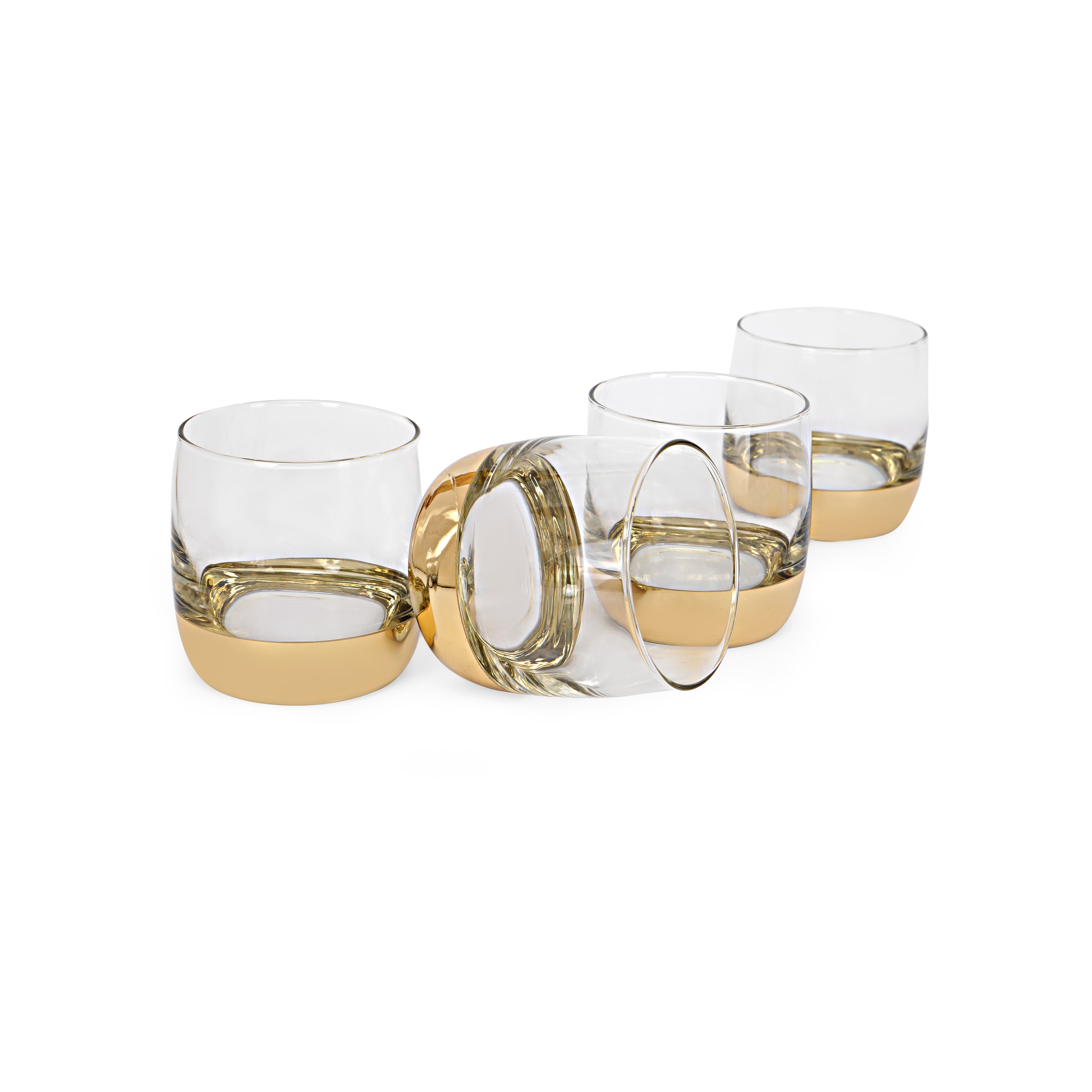 Glass Set - Gold Chrome