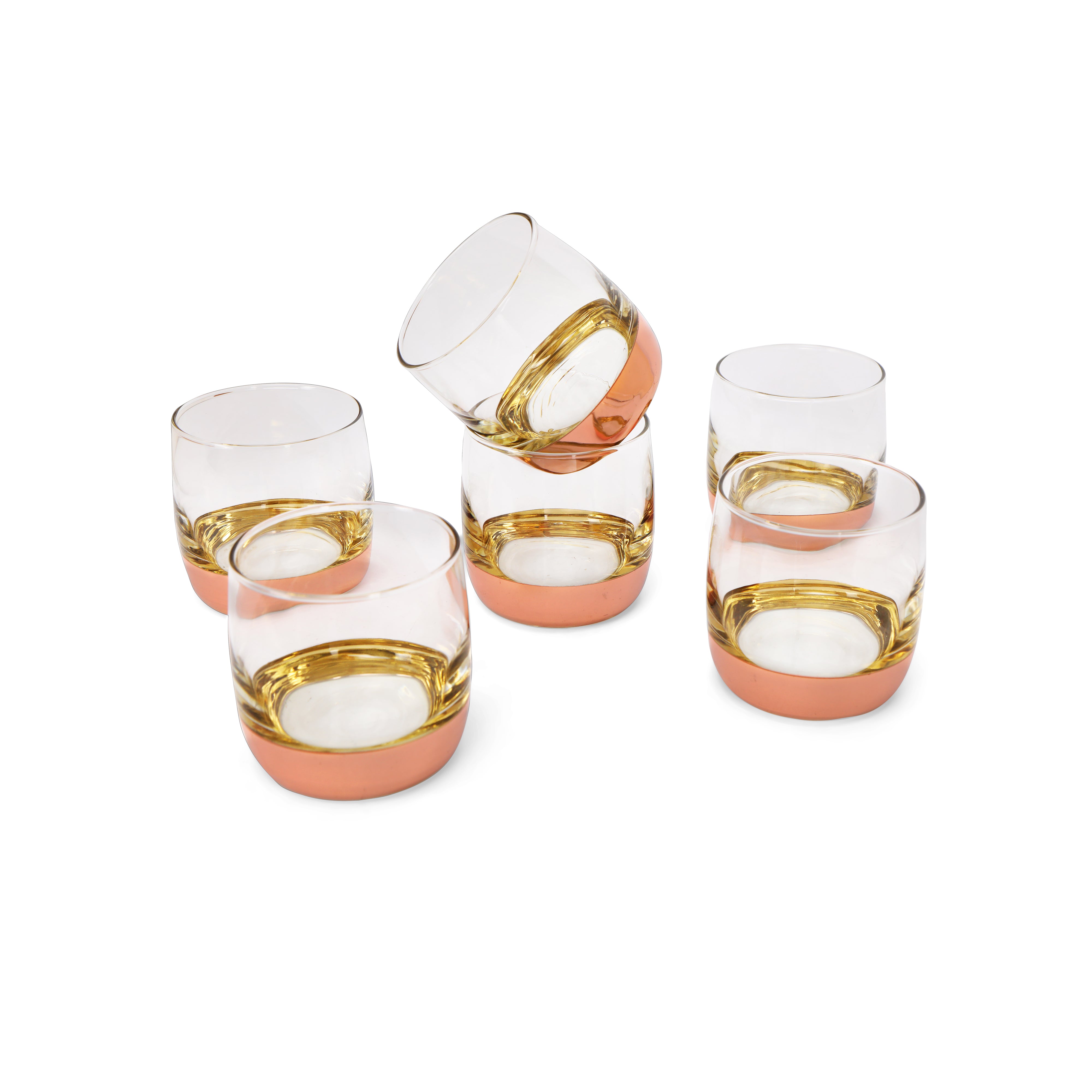 Glass Set - Copper Crome