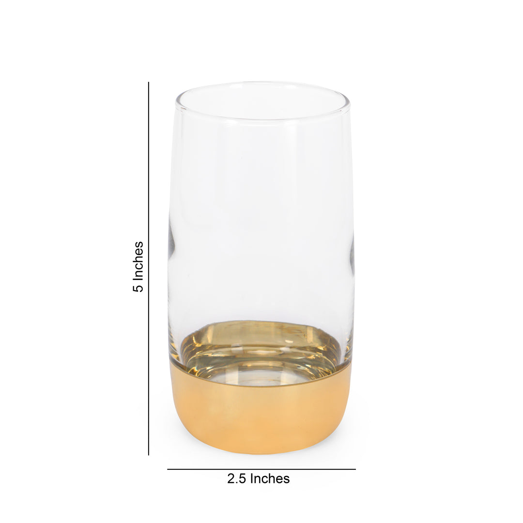 Water Glass Set - Gold Chrome Set Of 6