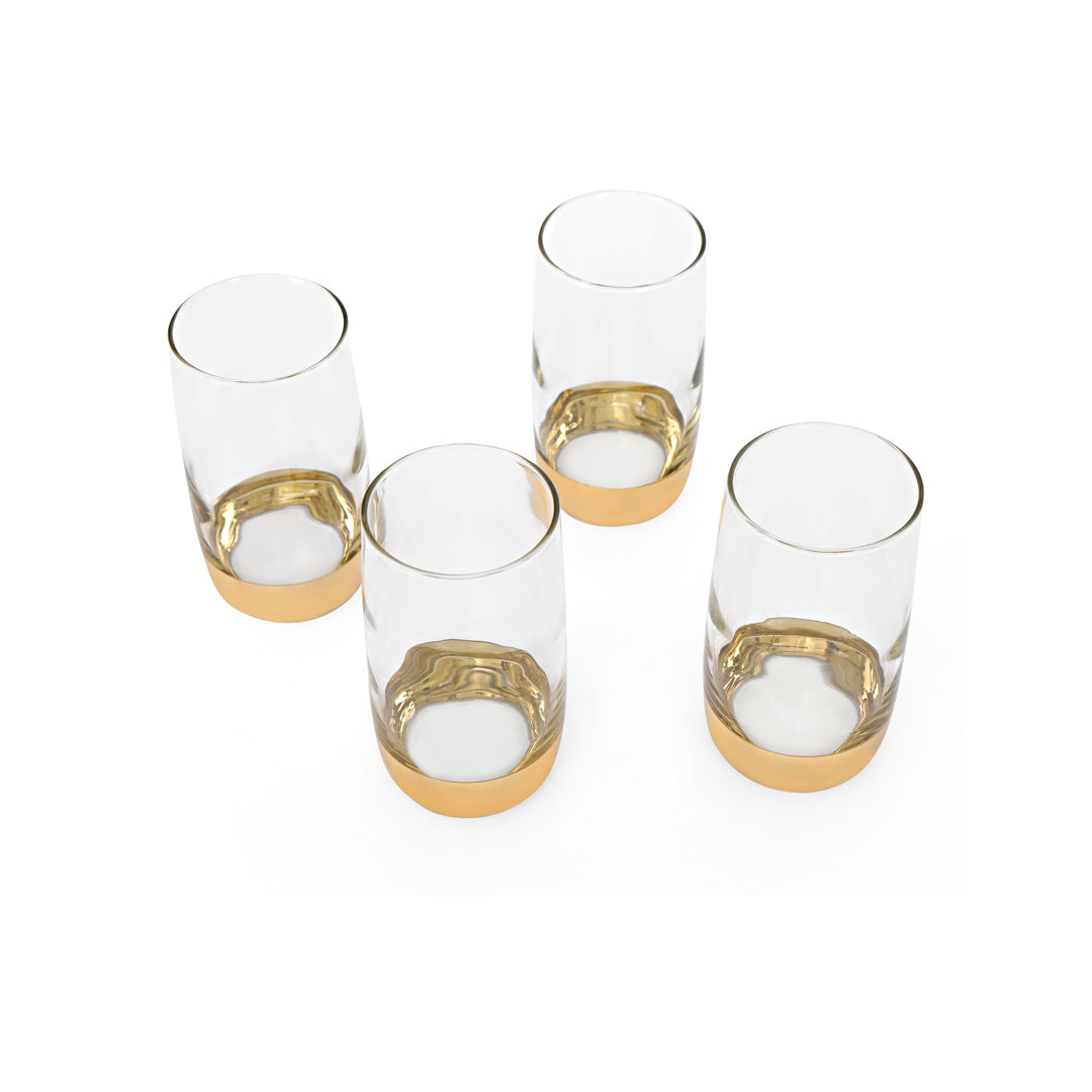 Water Glass Set - Gold Chrome Set Of 6