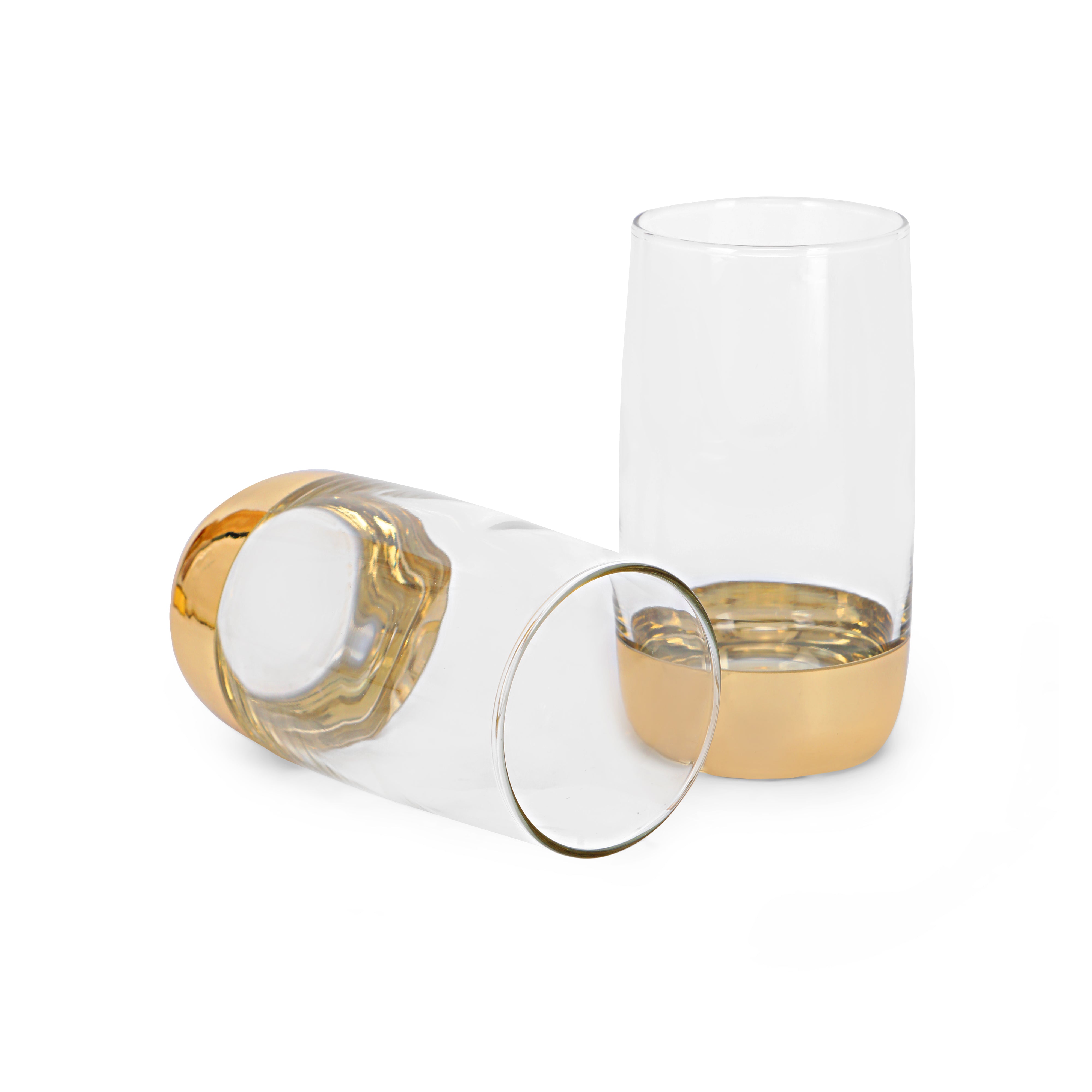 Water Glass Set - Gold Chrome Set Of 6