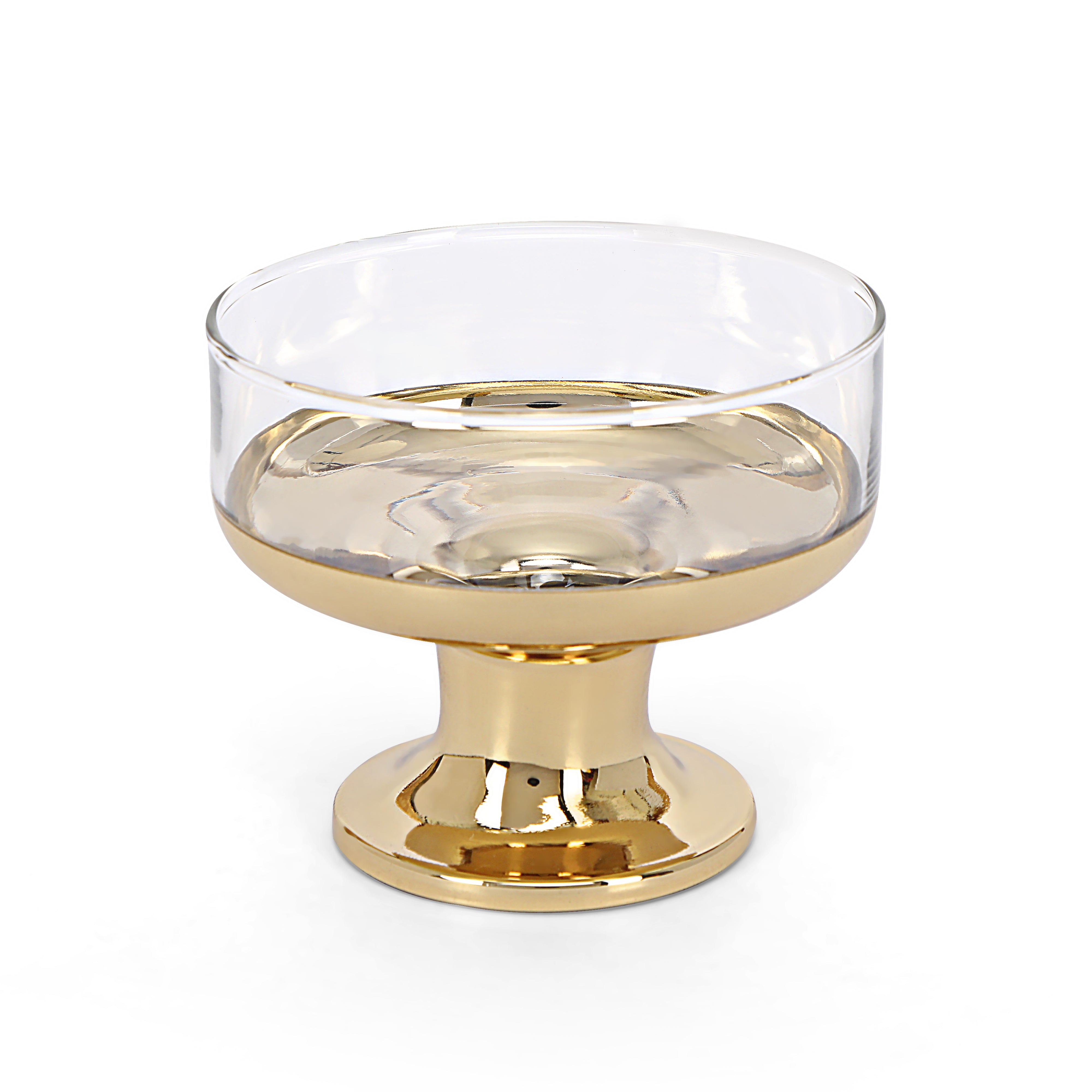 Ice Cream Bowl Set - Gold Chrome Set Of 6