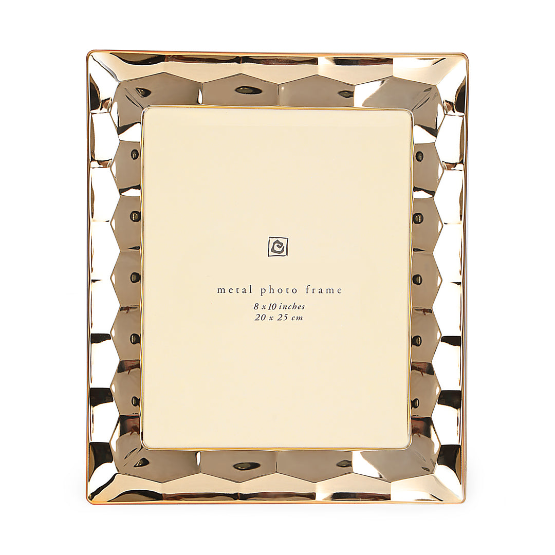 Gold Metal Photo Frame - Hexagon Photo Frame