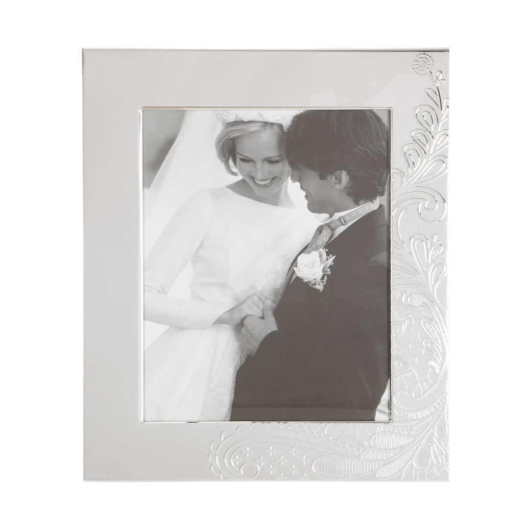 White Metal Photo Frame - wave Photo Frame