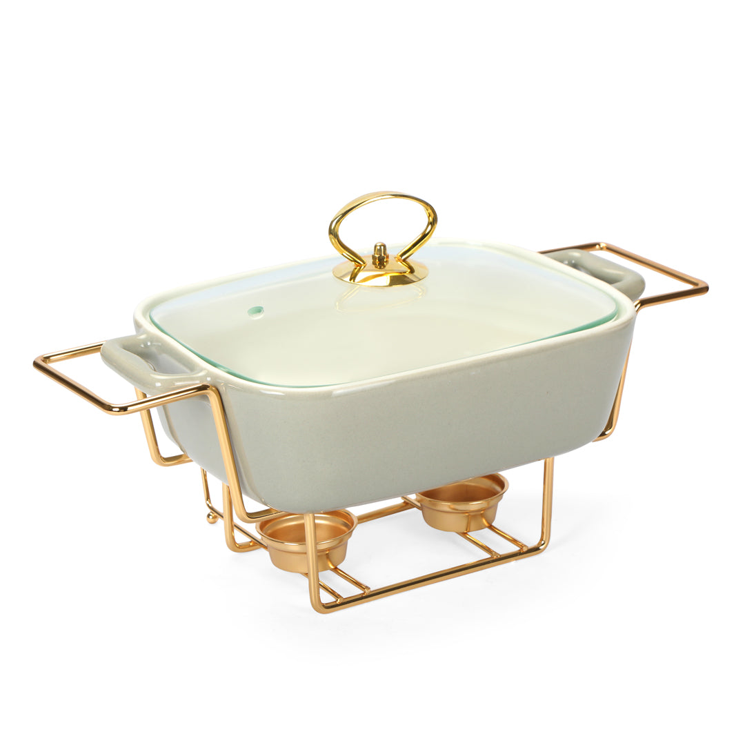 Chafing Dish Single Rectangle - Grey