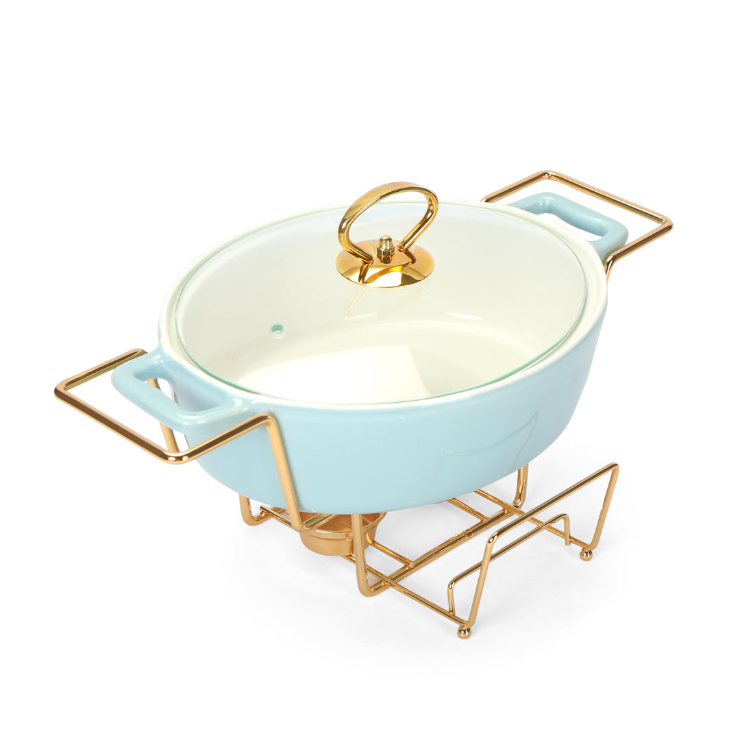 Chafing Dish Single Oval - Blue