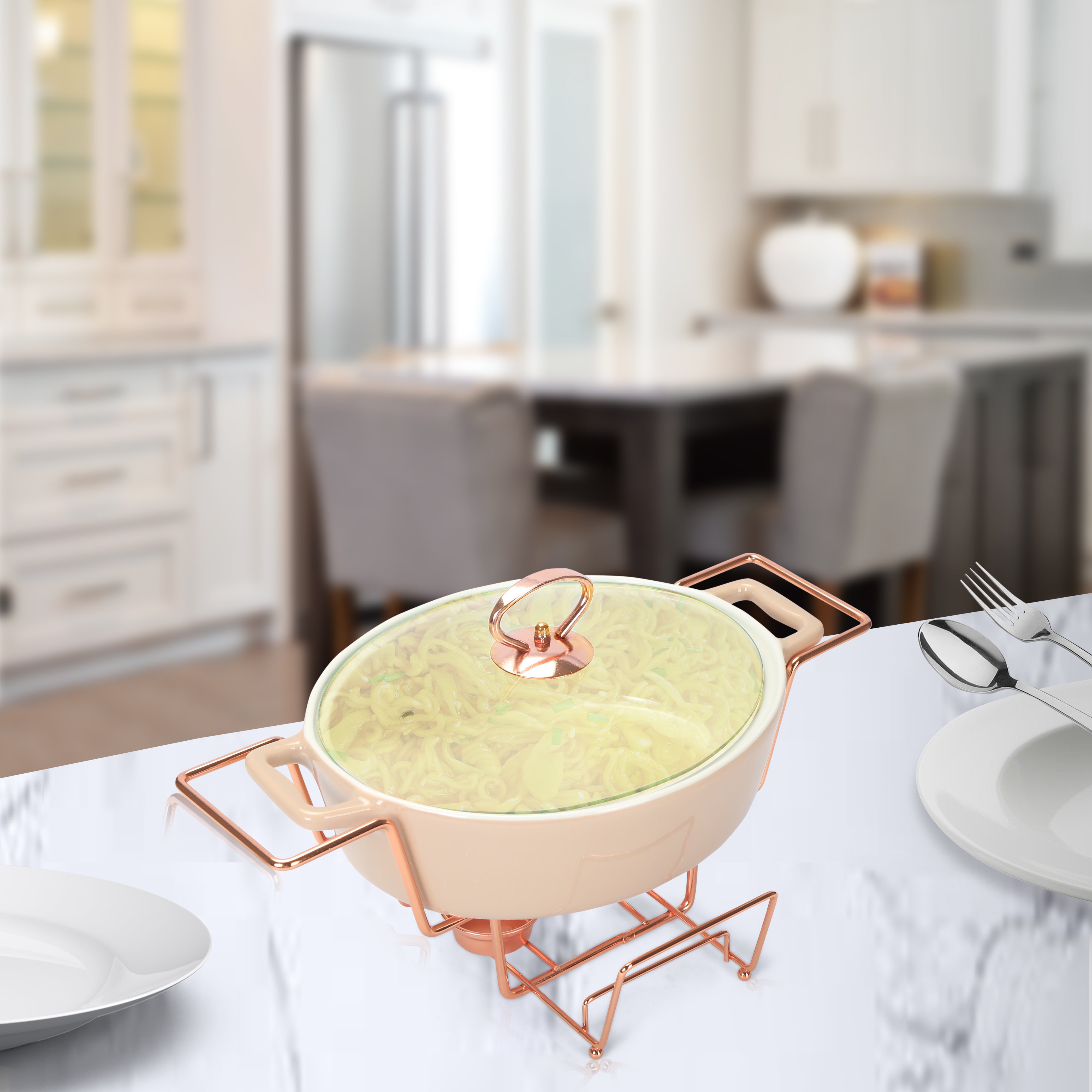 Chafing Dish Single Oval - Pink