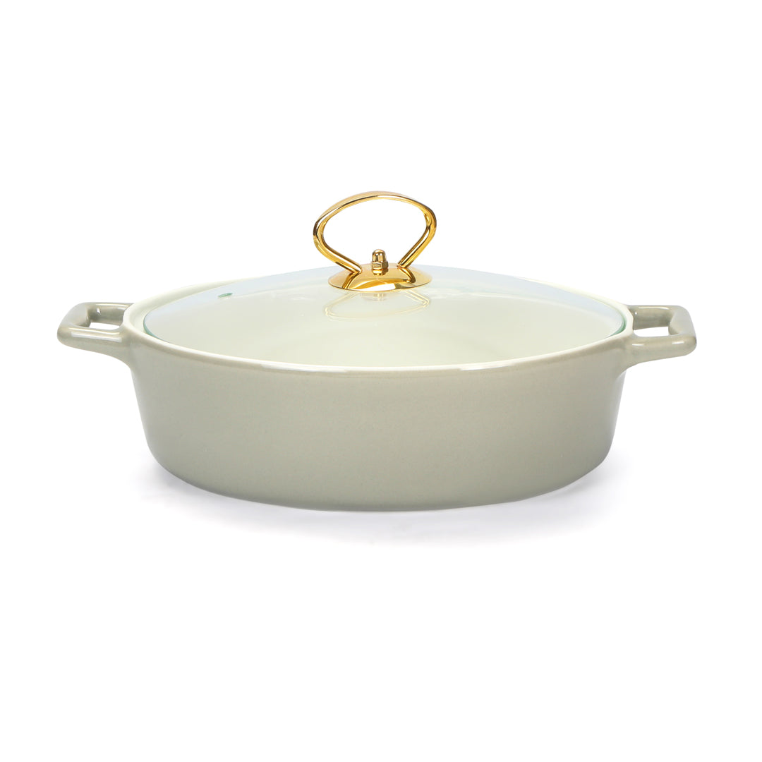 Chafing Dish Twin Oval - Grey