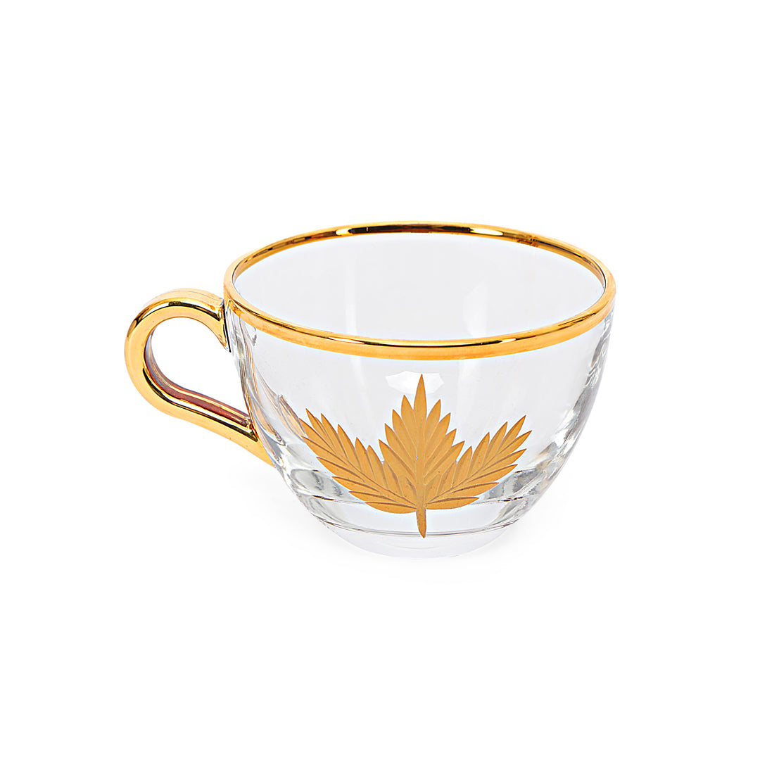 Tea Set - Gold Maple Leaf Set of 6