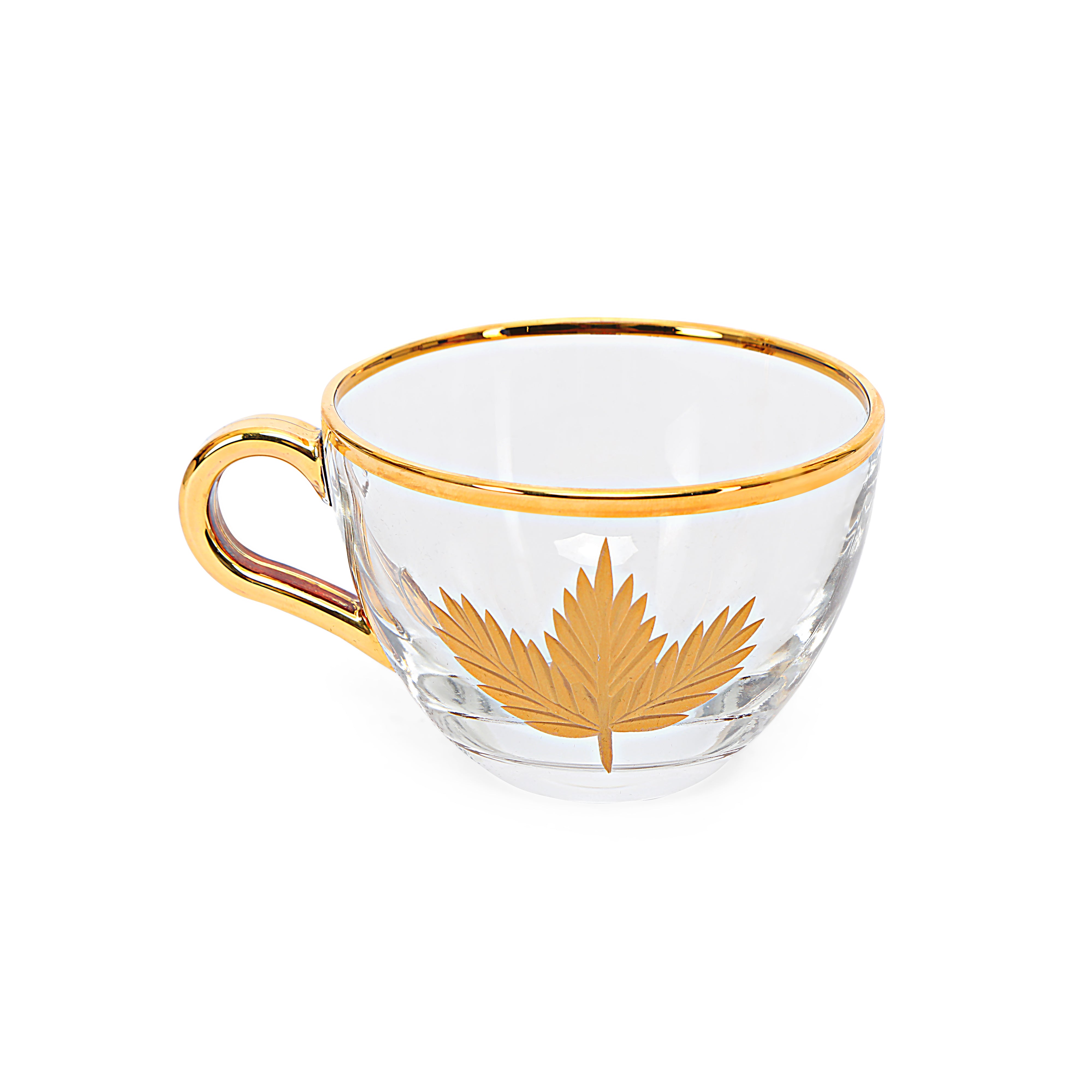 Tea Set - Gold Maple Leaf Set of 6