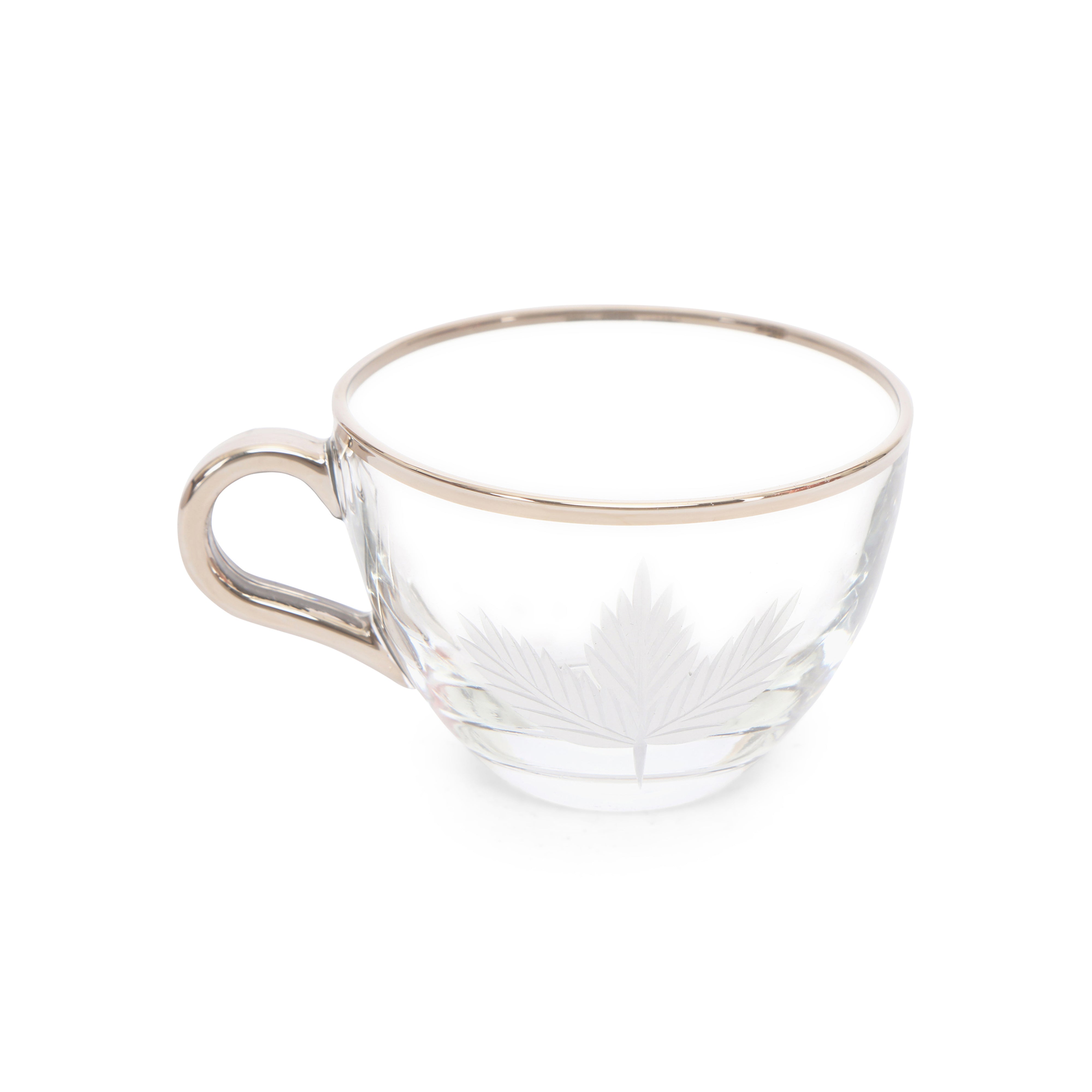 Tea Set - Silver Maple Leaf Set Of 6