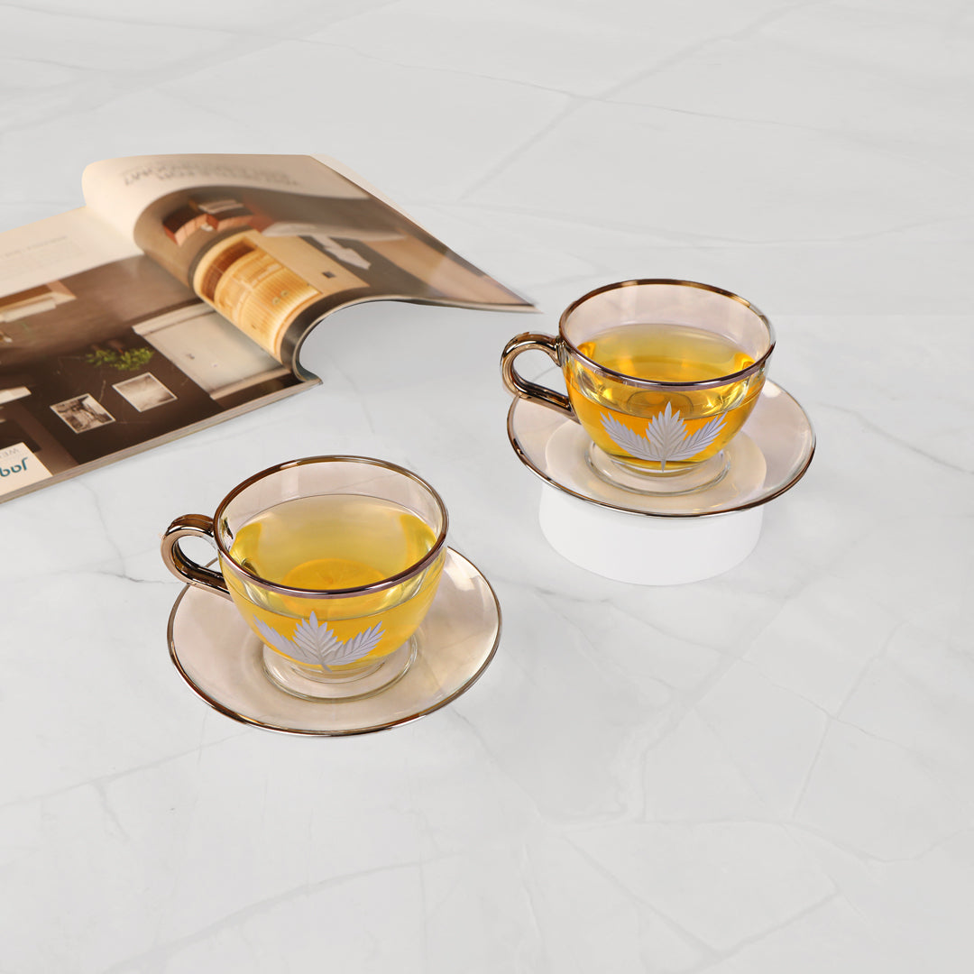 Tea Set - Silver Maple Leaf Set Of 6