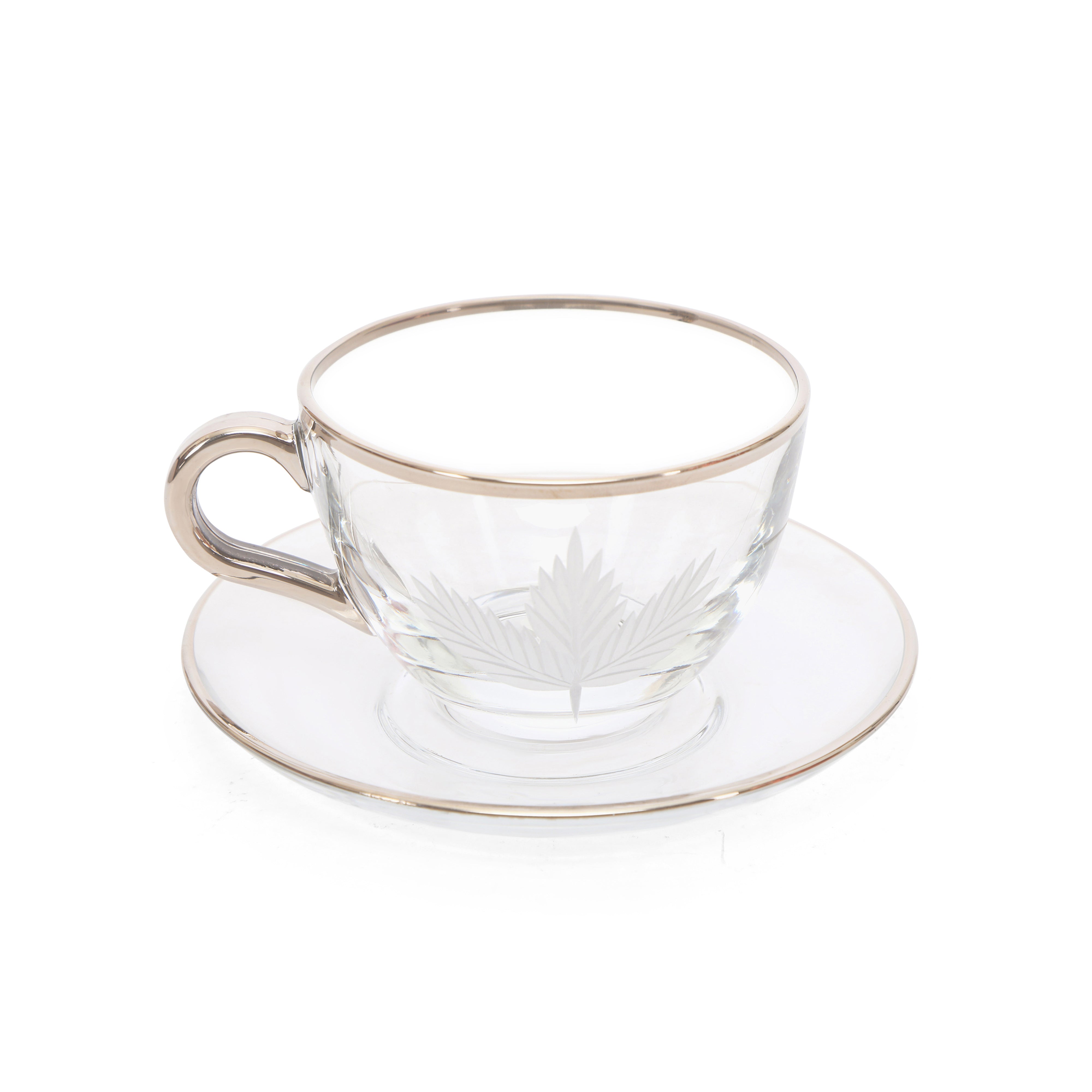 Tea Set - Silver Maple Leaf Set Of 6