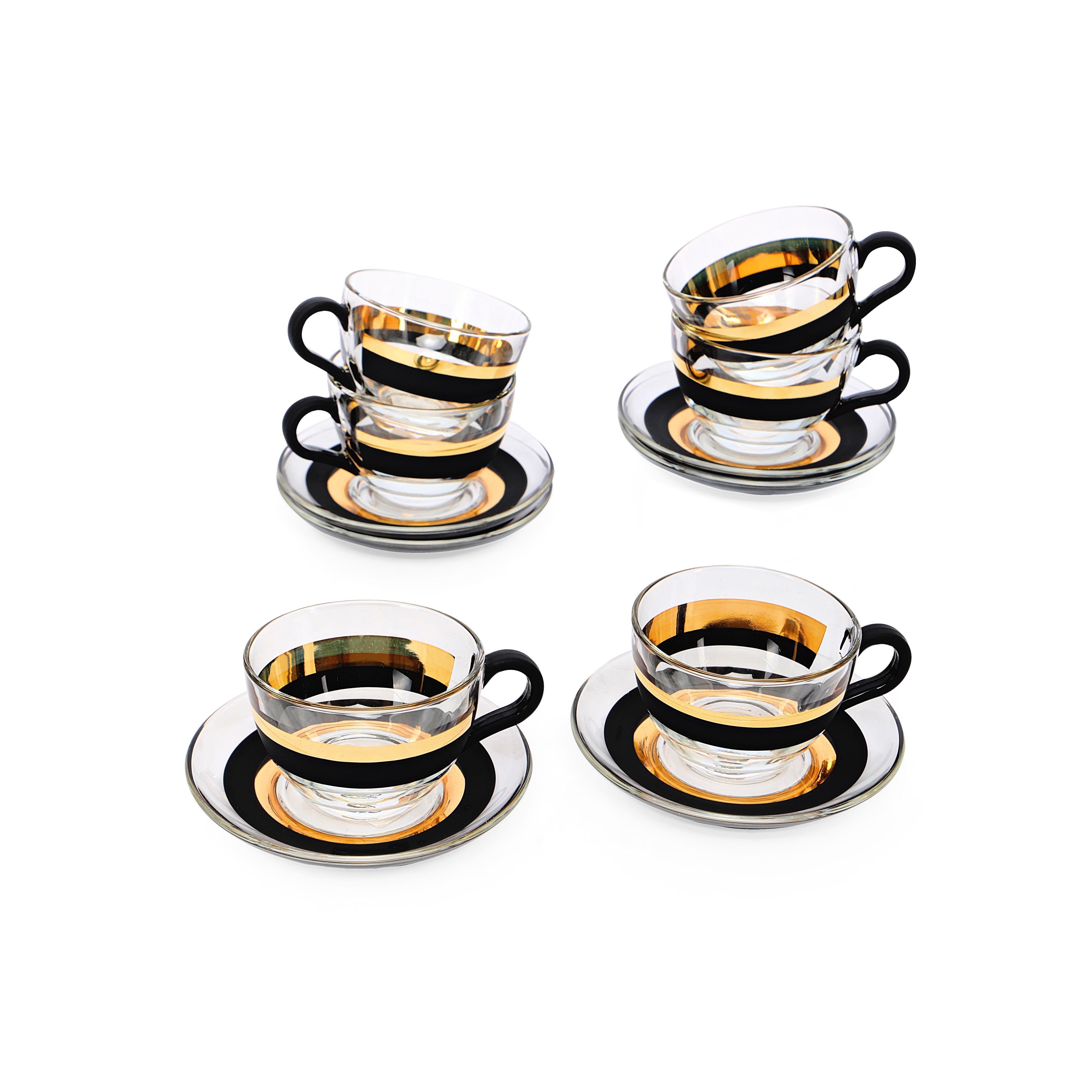 Tea Set - Black Vision Set Of 6