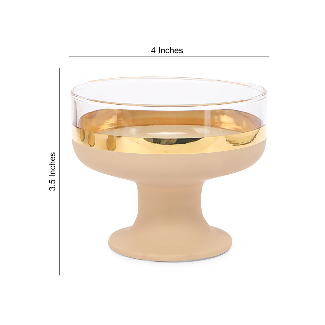 Glass Bowl Set - Beige Vision