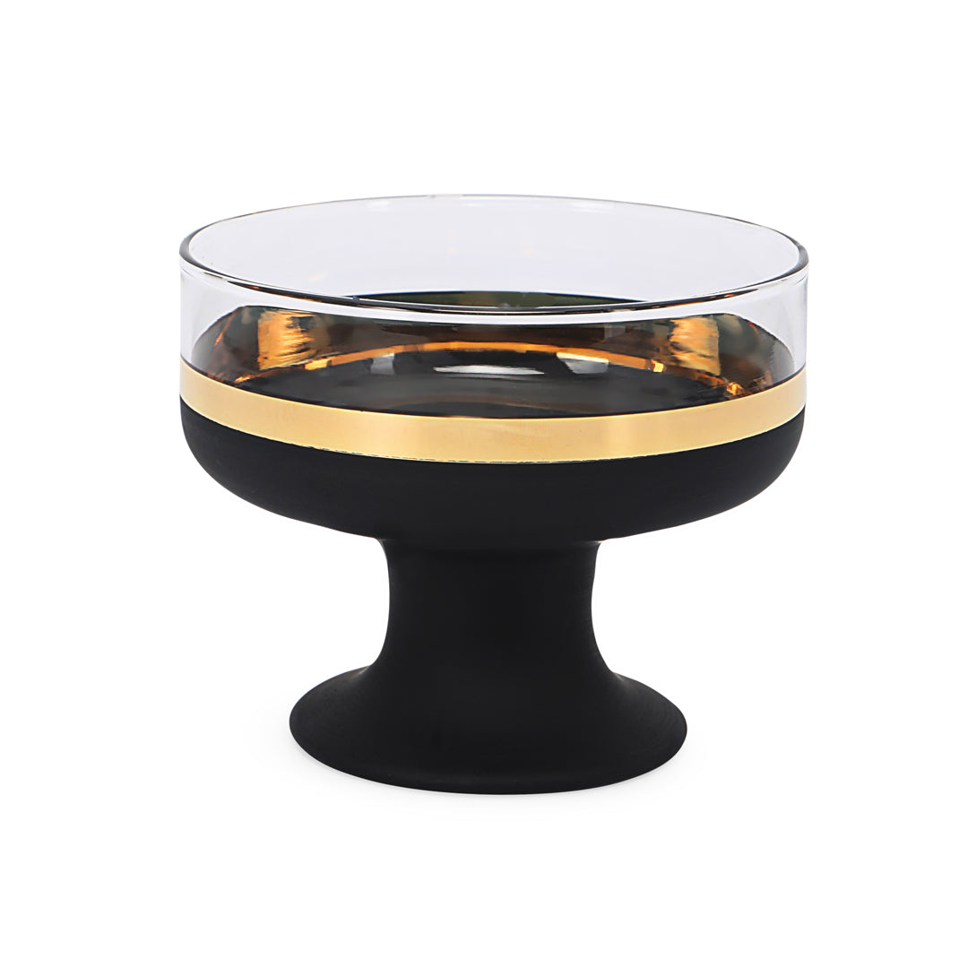 Glass Bowl Set - Black Vision